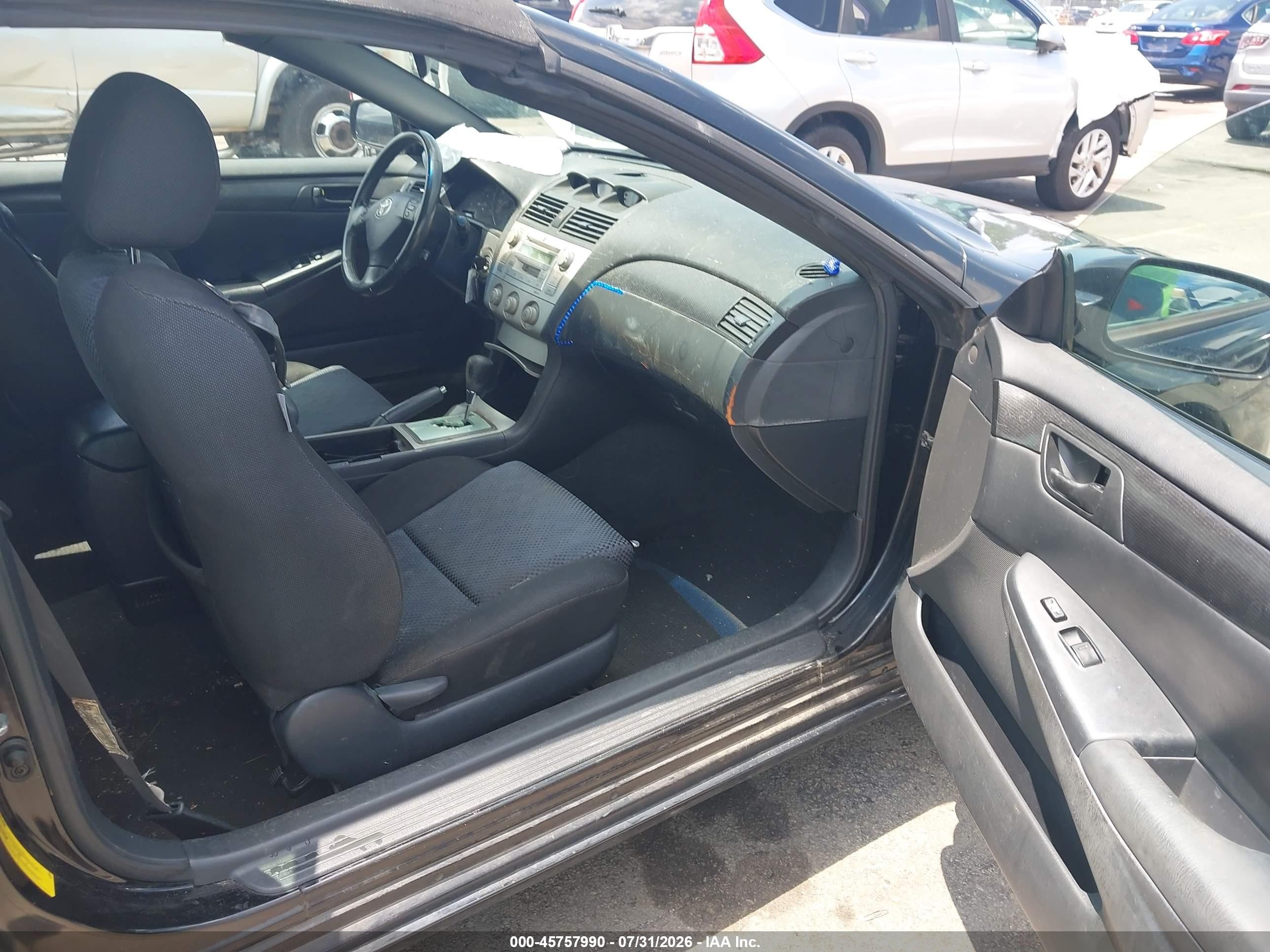 2006 Toyota Camry Solara Se Black vin: 4T1FA38P06U072503