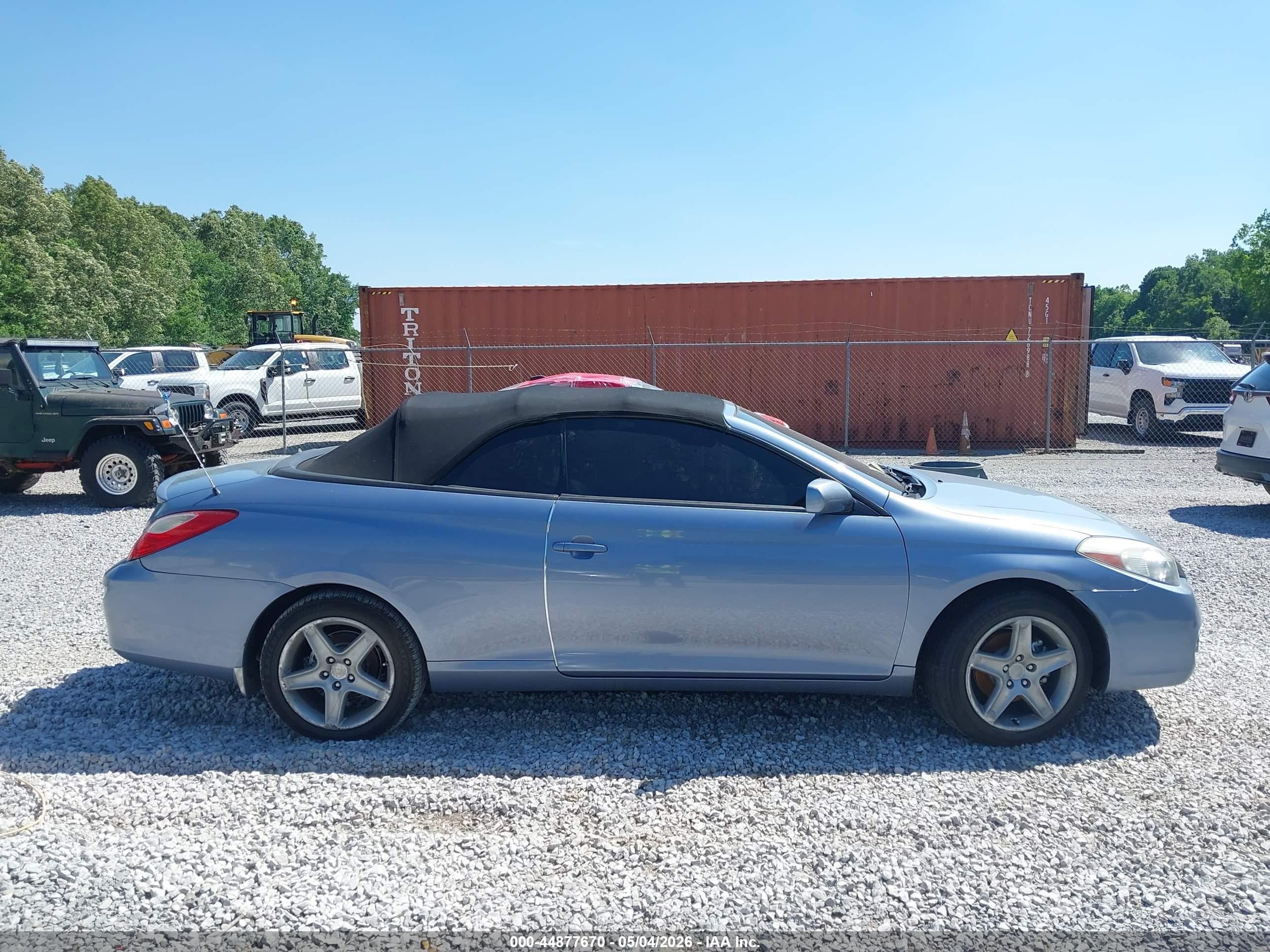 2007 Toyota Camry Solara Sle Blue vin: 4T1FA38P07U128778
