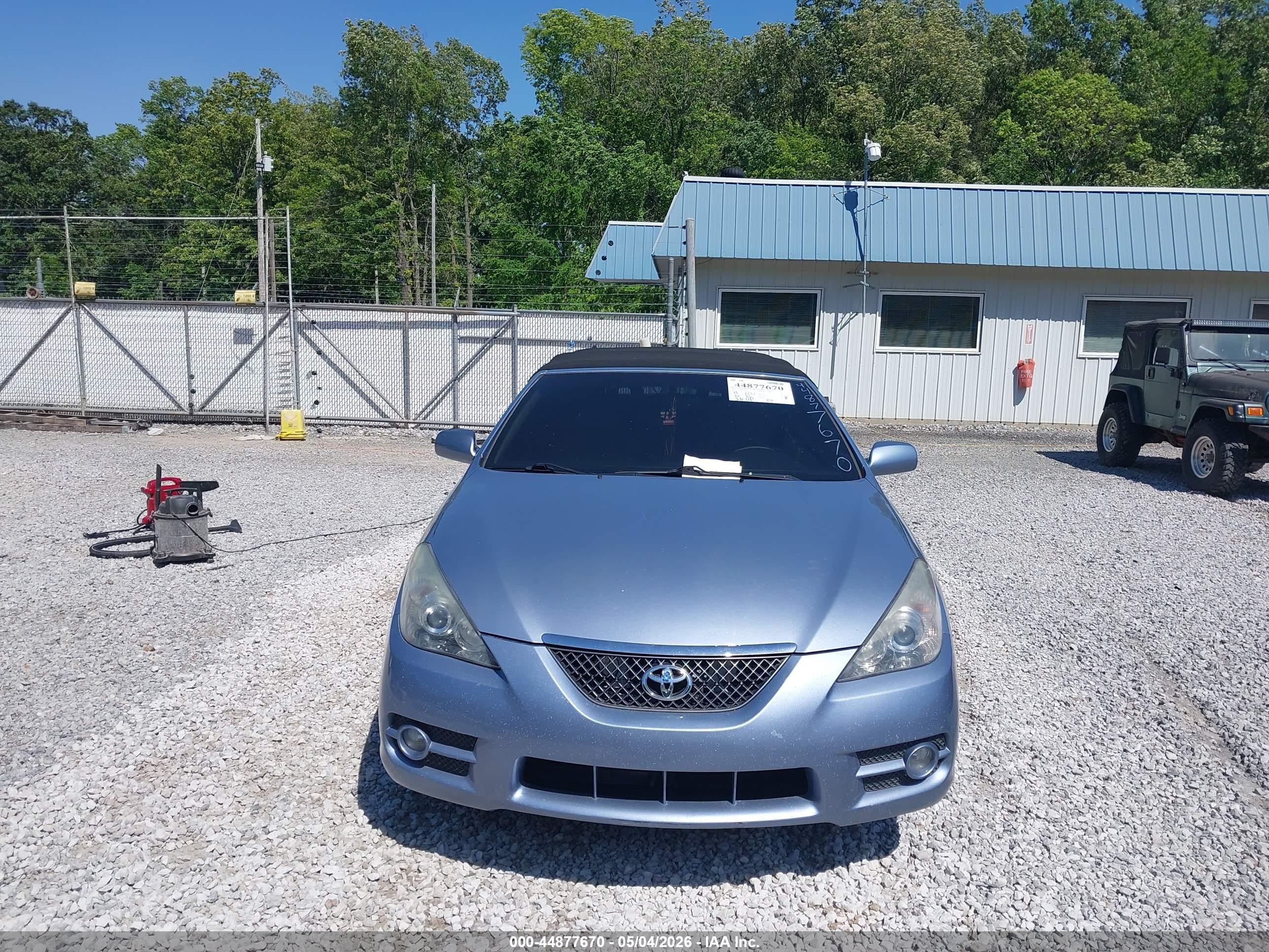 2007 Toyota Camry Solara Sle Blue vin: 4T1FA38P07U128778