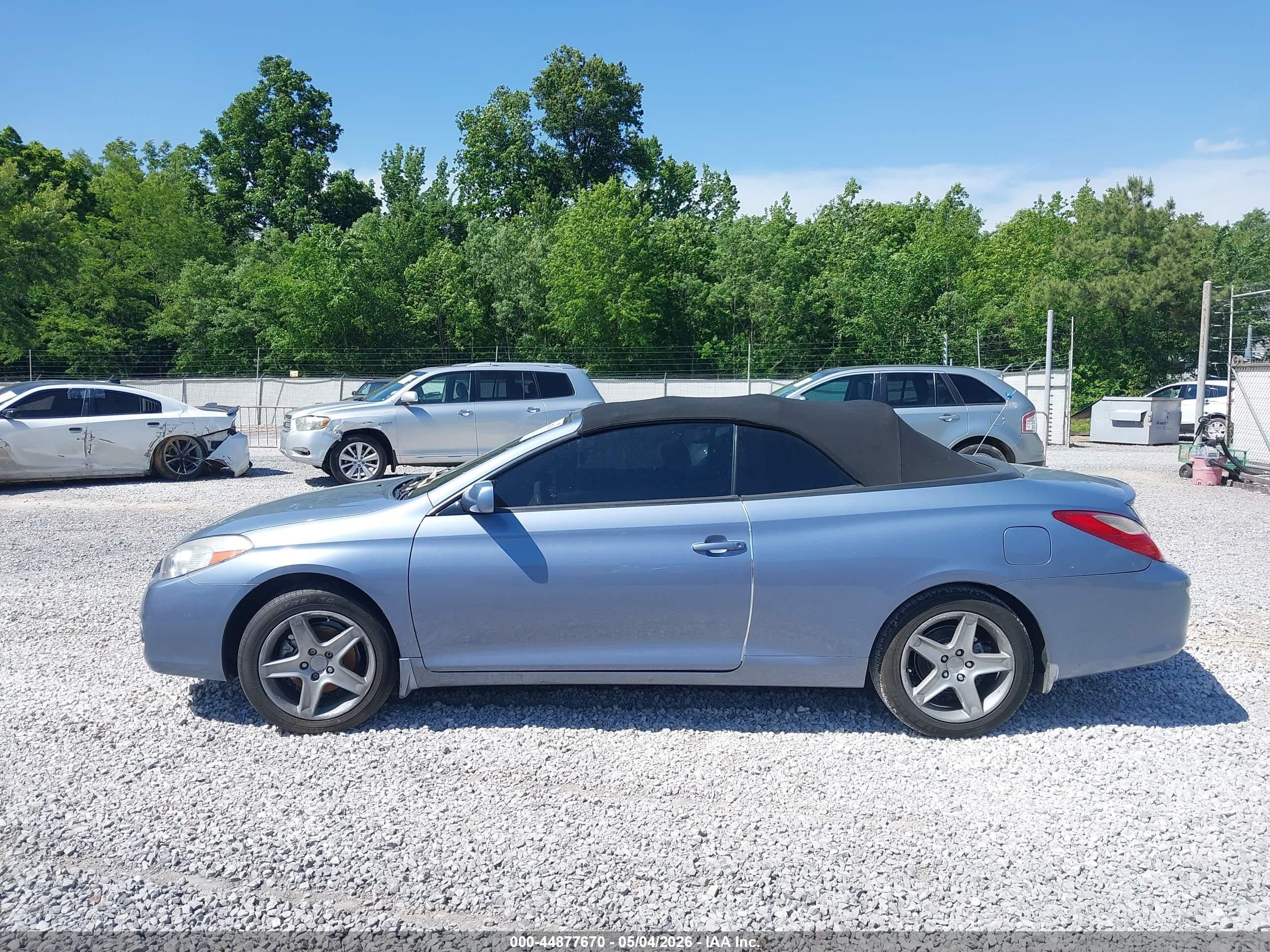 2007 Toyota Camry Solara Sle Blue vin: 4T1FA38P07U128778