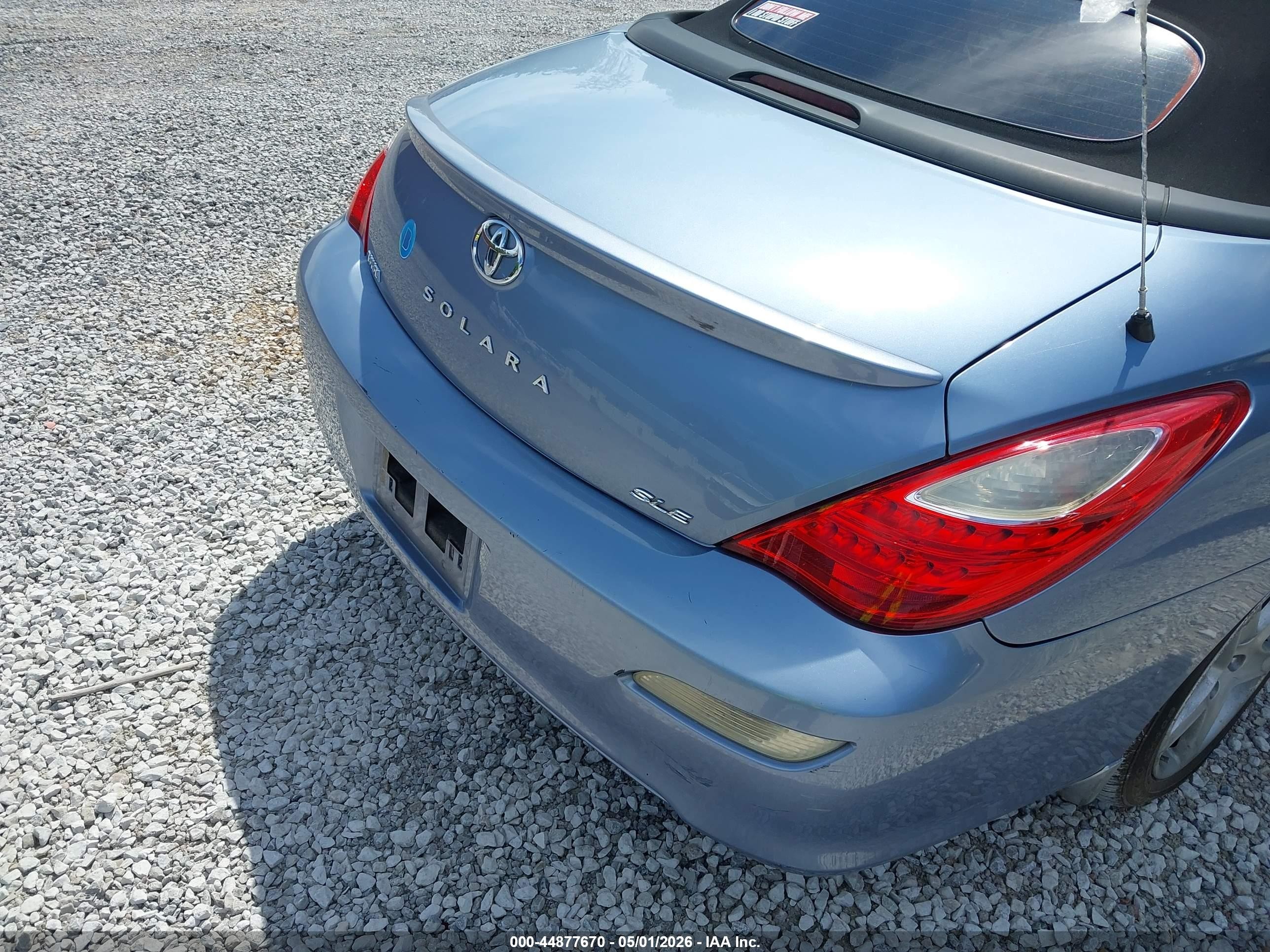 2007 Toyota Camry Solara Sle Blue vin: 4T1FA38P07U128778