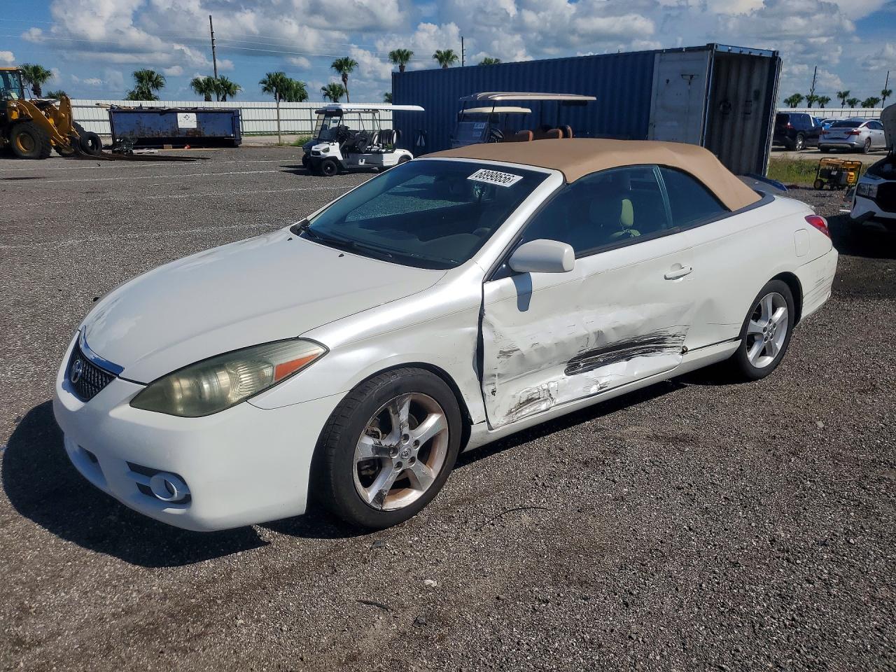 2007 Toyota Camry Solara Sle V6 White vin: 4T1FA38P07U131924