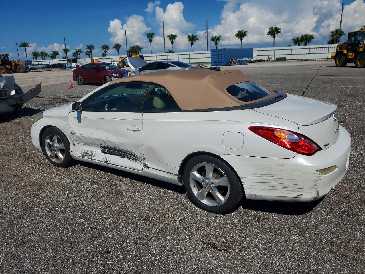2007 Toyota Camry Solara Sle V6 White vin: 4T1FA38P07U131924