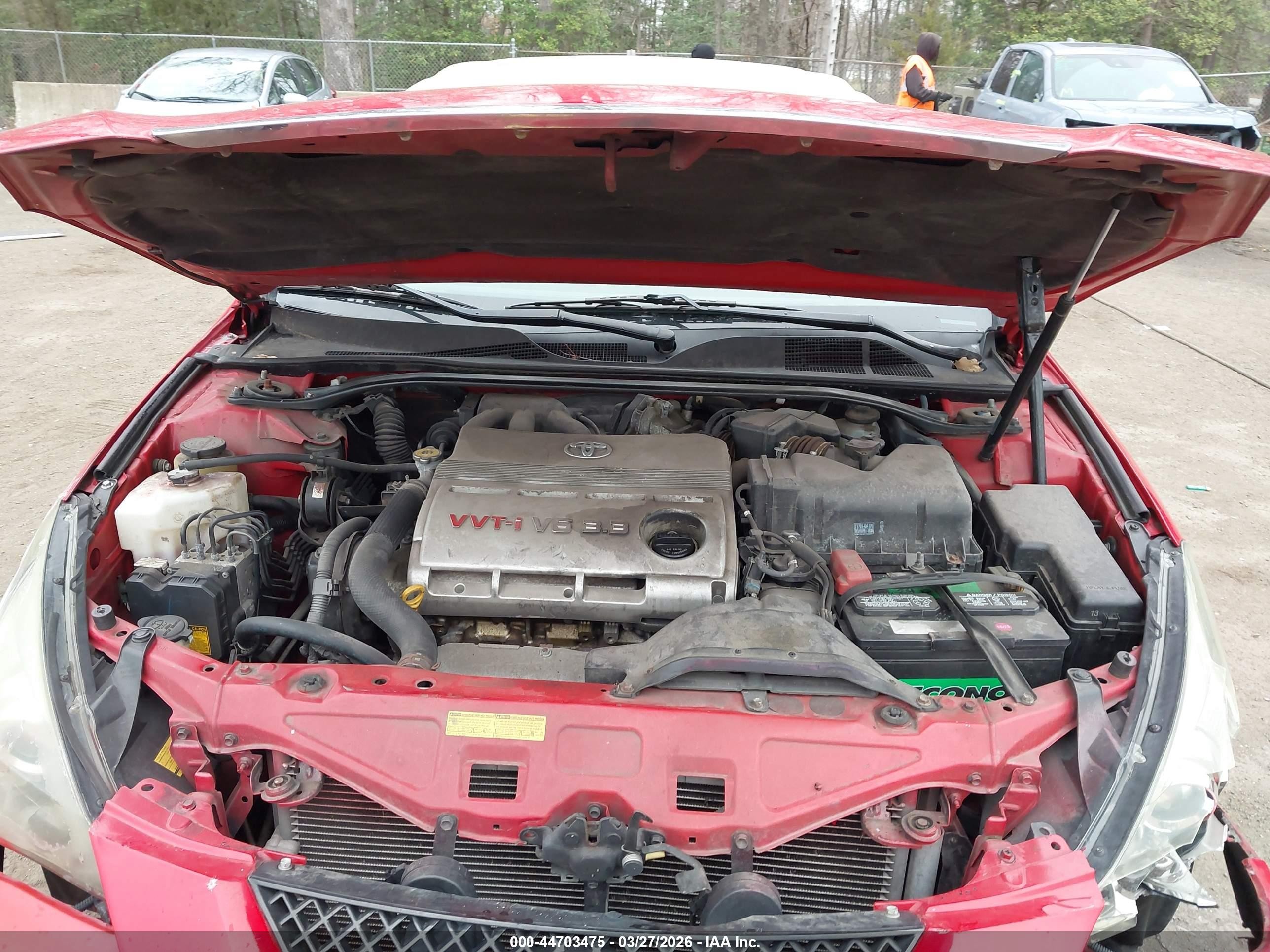 2008 Toyota Camry Solara Sle Red vin: 4T1FA38P08U149390