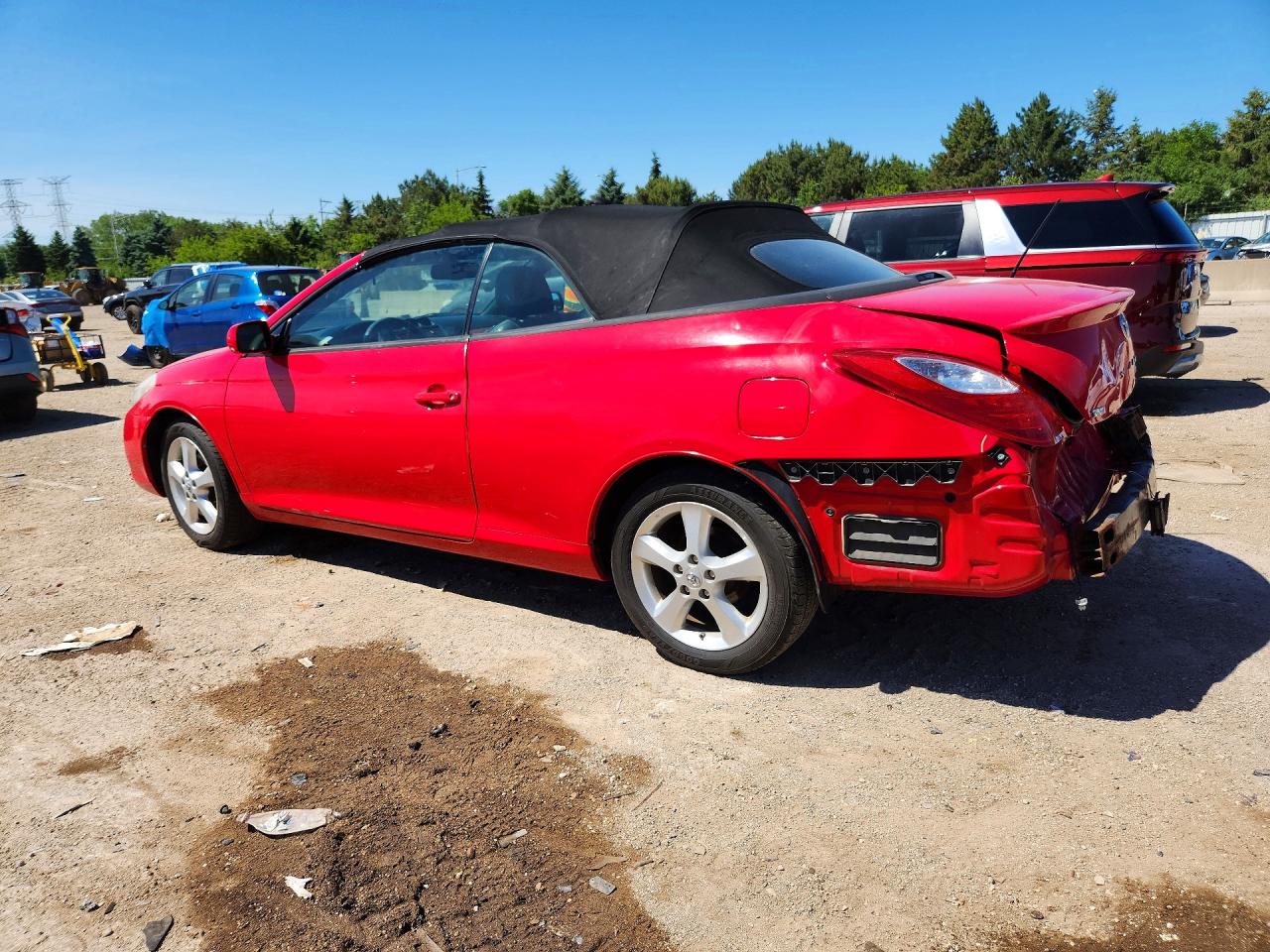 2008 Toyota Camry Solara Sle V6 Red vin: 4T1FA38P08U159384