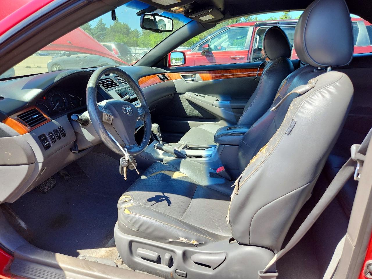 2008 Toyota Camry Solara Sle V6 Red vin: 4T1FA38P08U159384