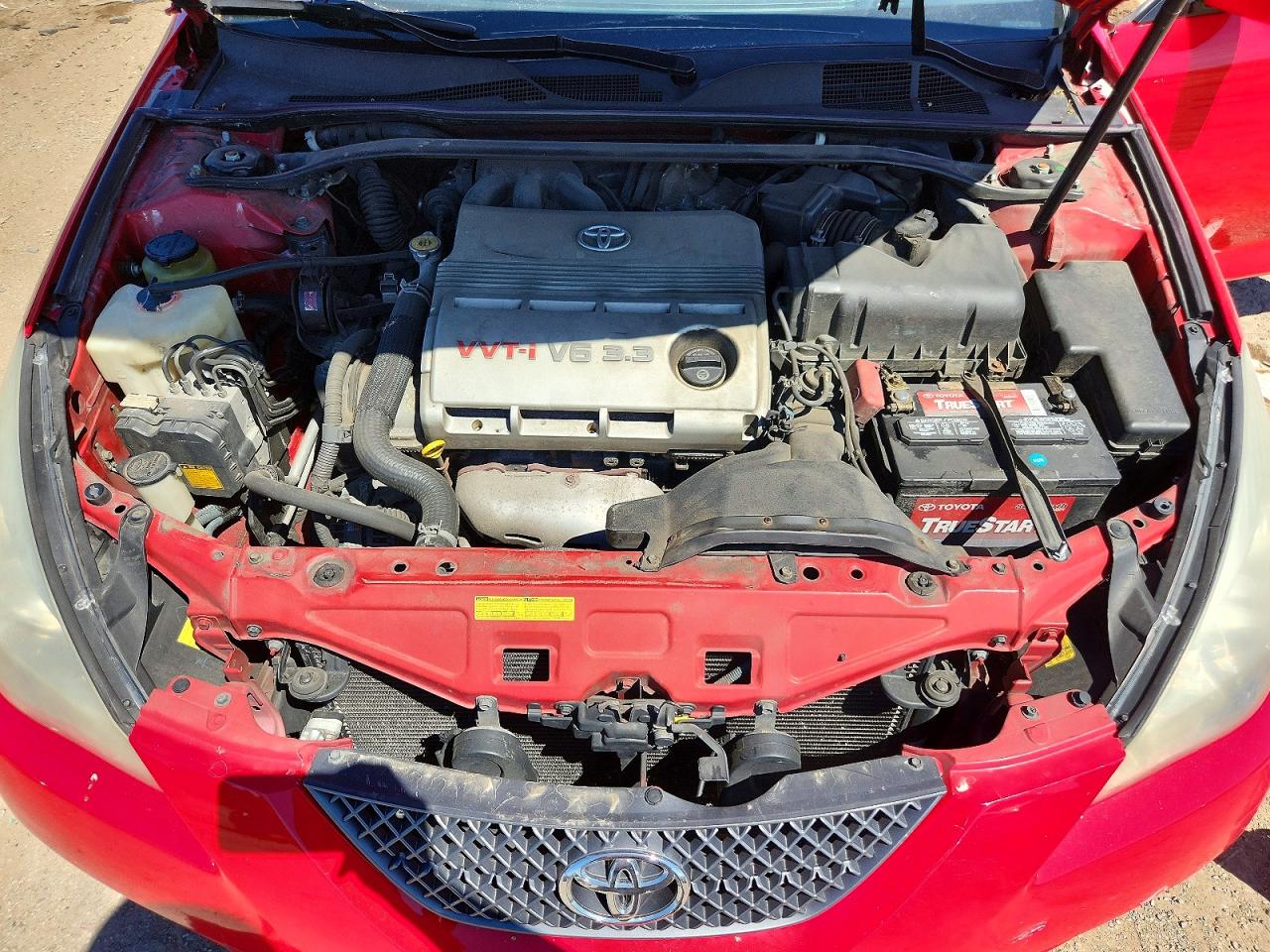 2008 Toyota Camry Solara Sle V6 Red vin: 4T1FA38P08U159384