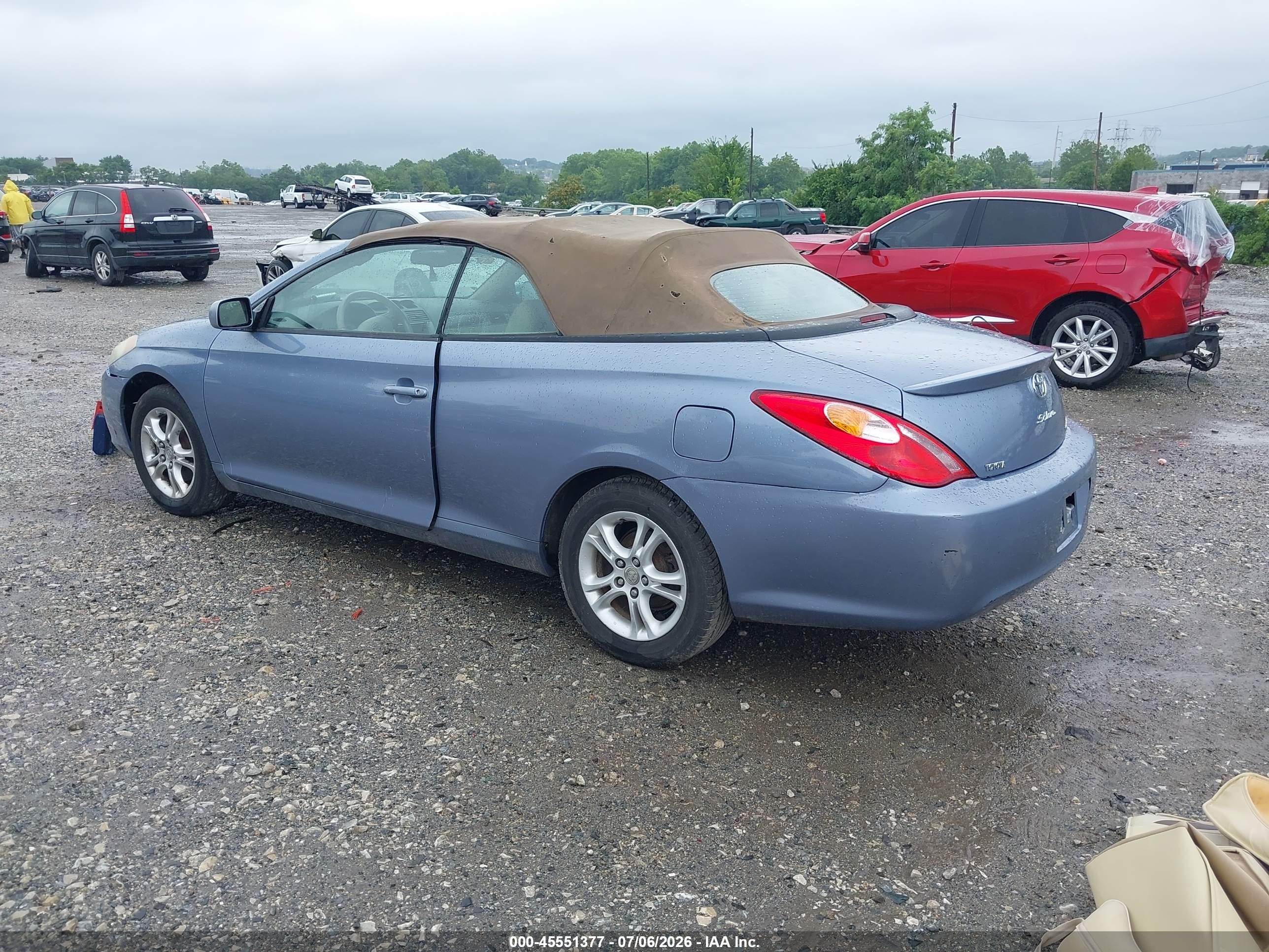 2004 Toyota Camry Solara Sle Light Blue vin: 4T1FA38P14U029818