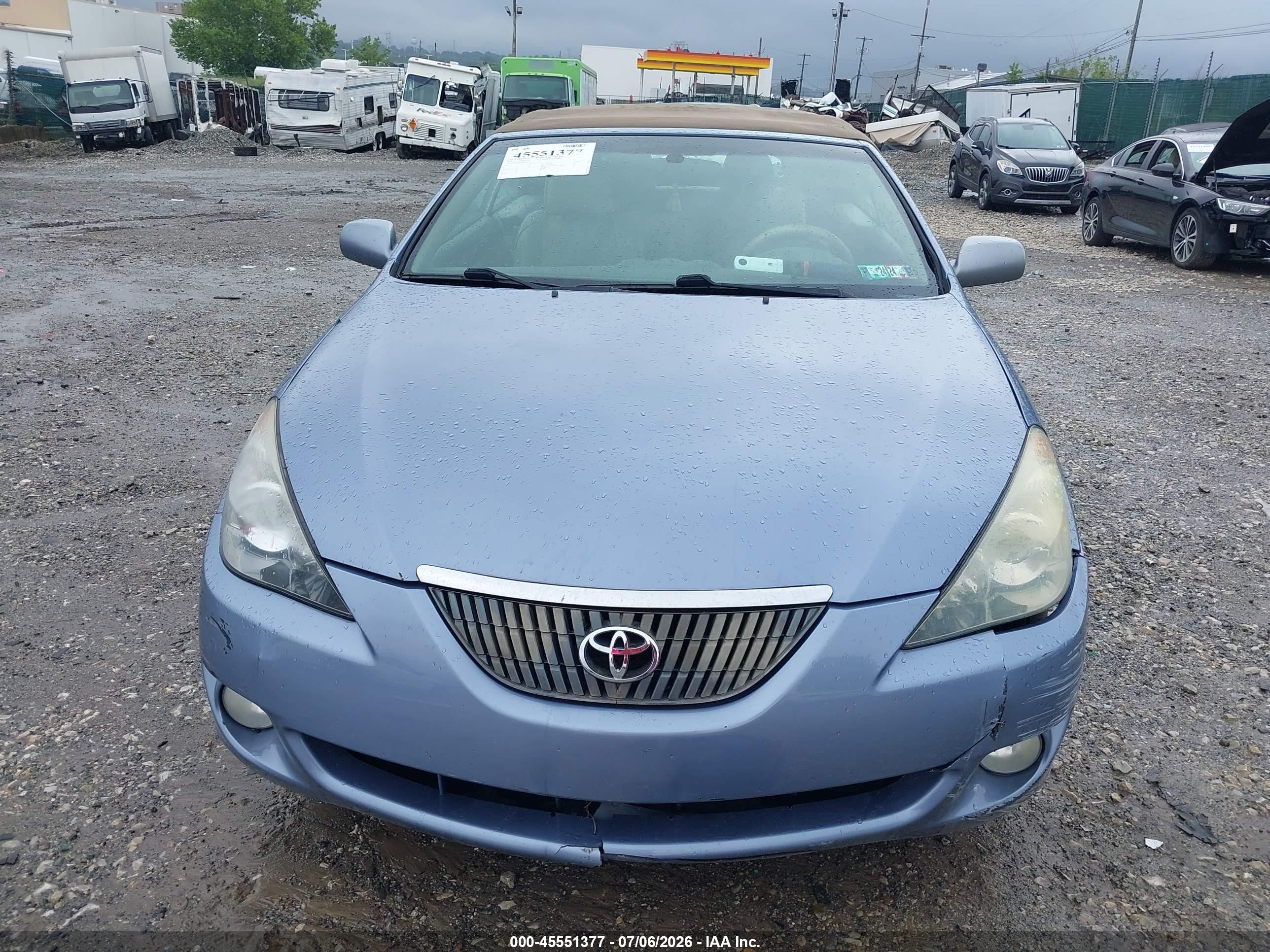 2004 Toyota Camry Solara Sle Light Blue vin: 4T1FA38P14U029818