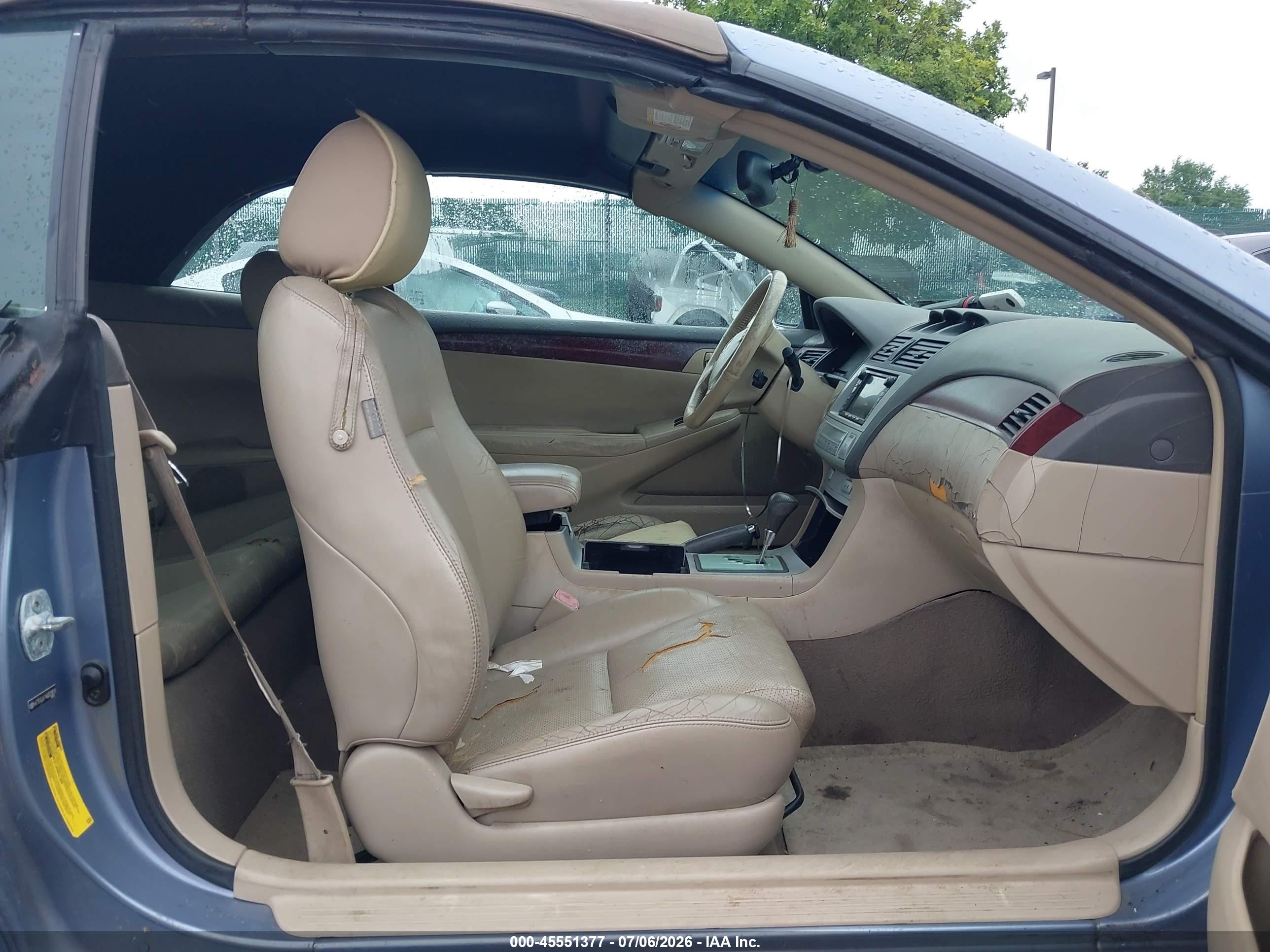 2004 Toyota Camry Solara Sle Light Blue vin: 4T1FA38P14U029818
