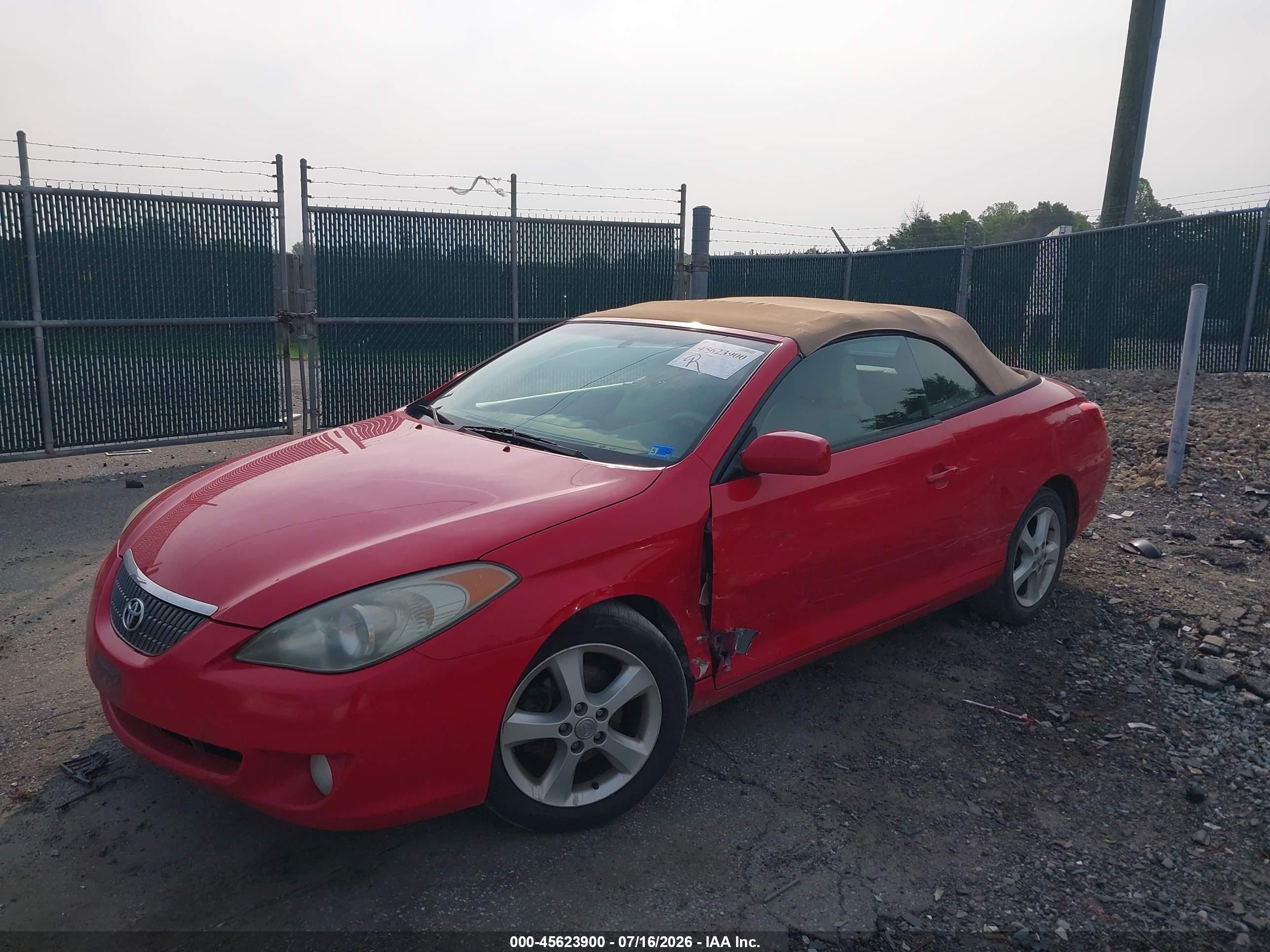 2004 Toyota Camry Solara Sle Red vin: 4T1FA38P14U031245