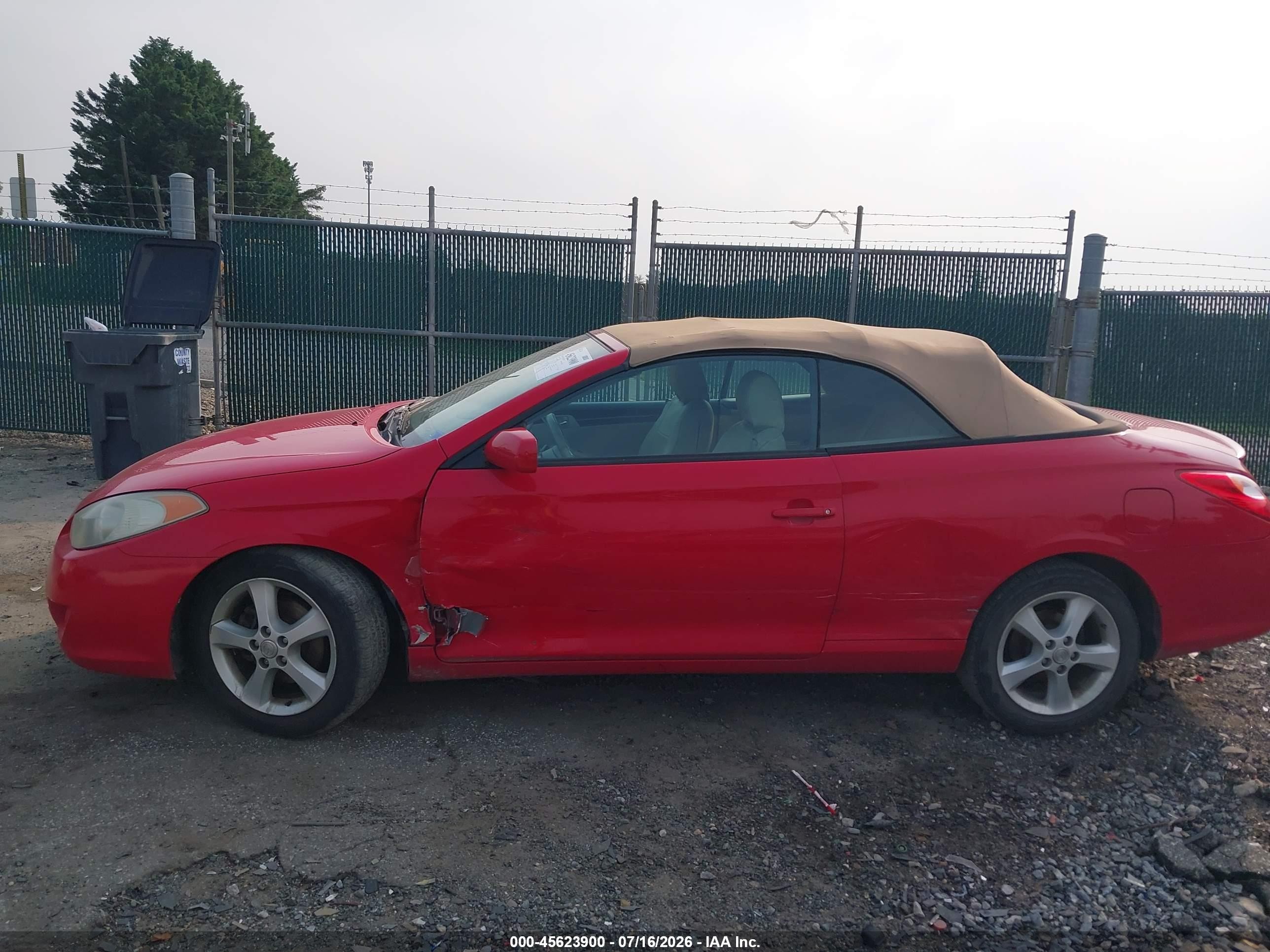 2004 Toyota Camry Solara Sle Red vin: 4T1FA38P14U031245