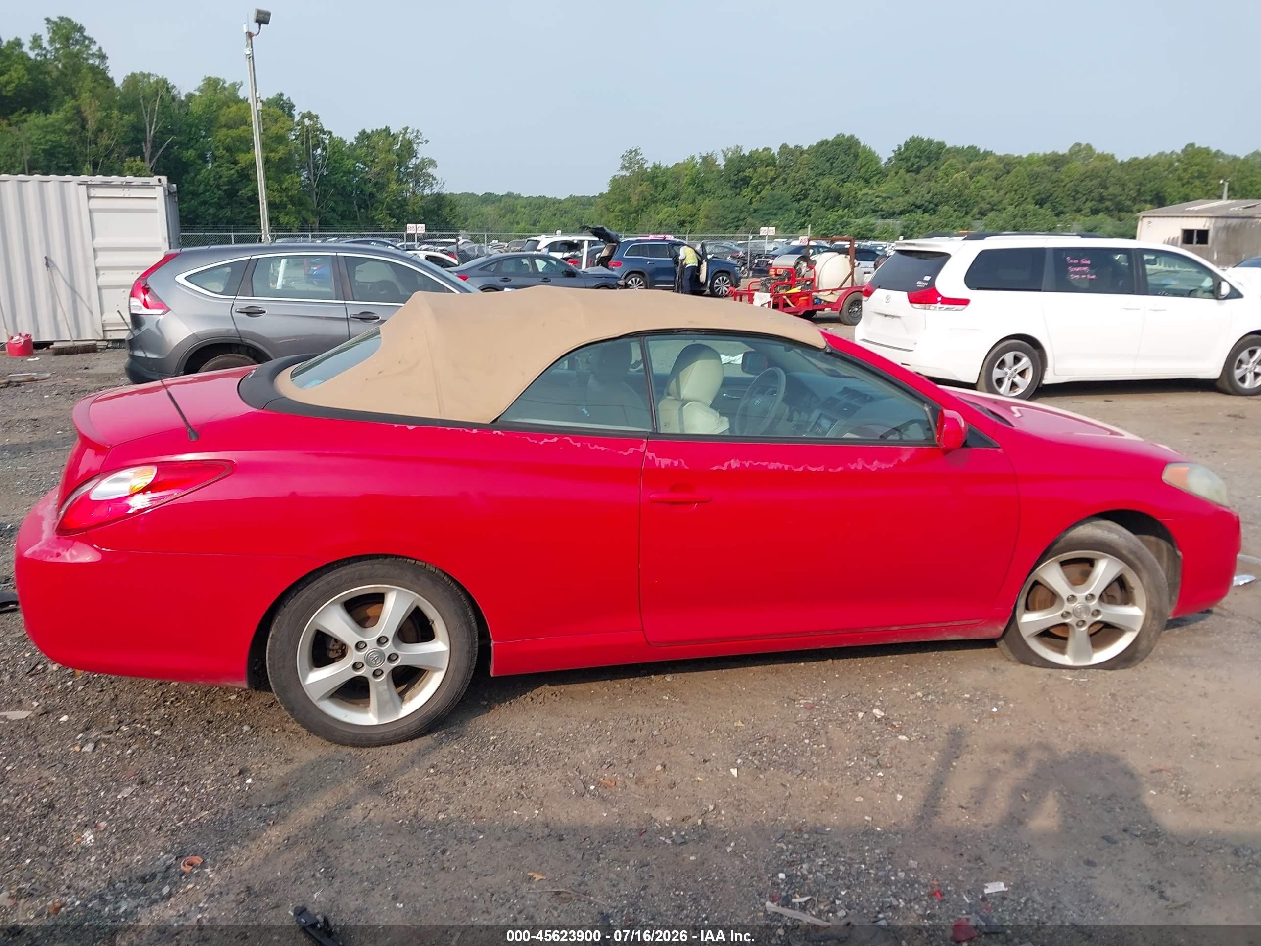 2004 Toyota Camry Solara Sle Red vin: 4T1FA38P14U031245