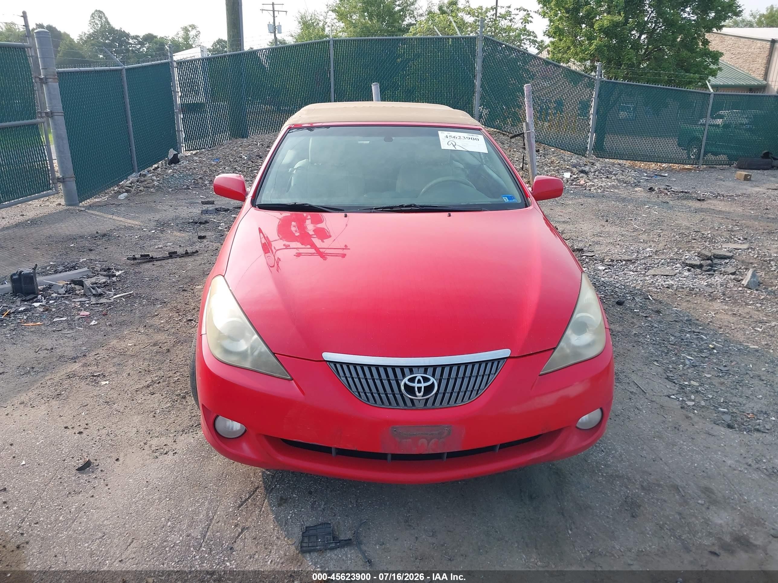 2004 Toyota Camry Solara Sle Red vin: 4T1FA38P14U031245