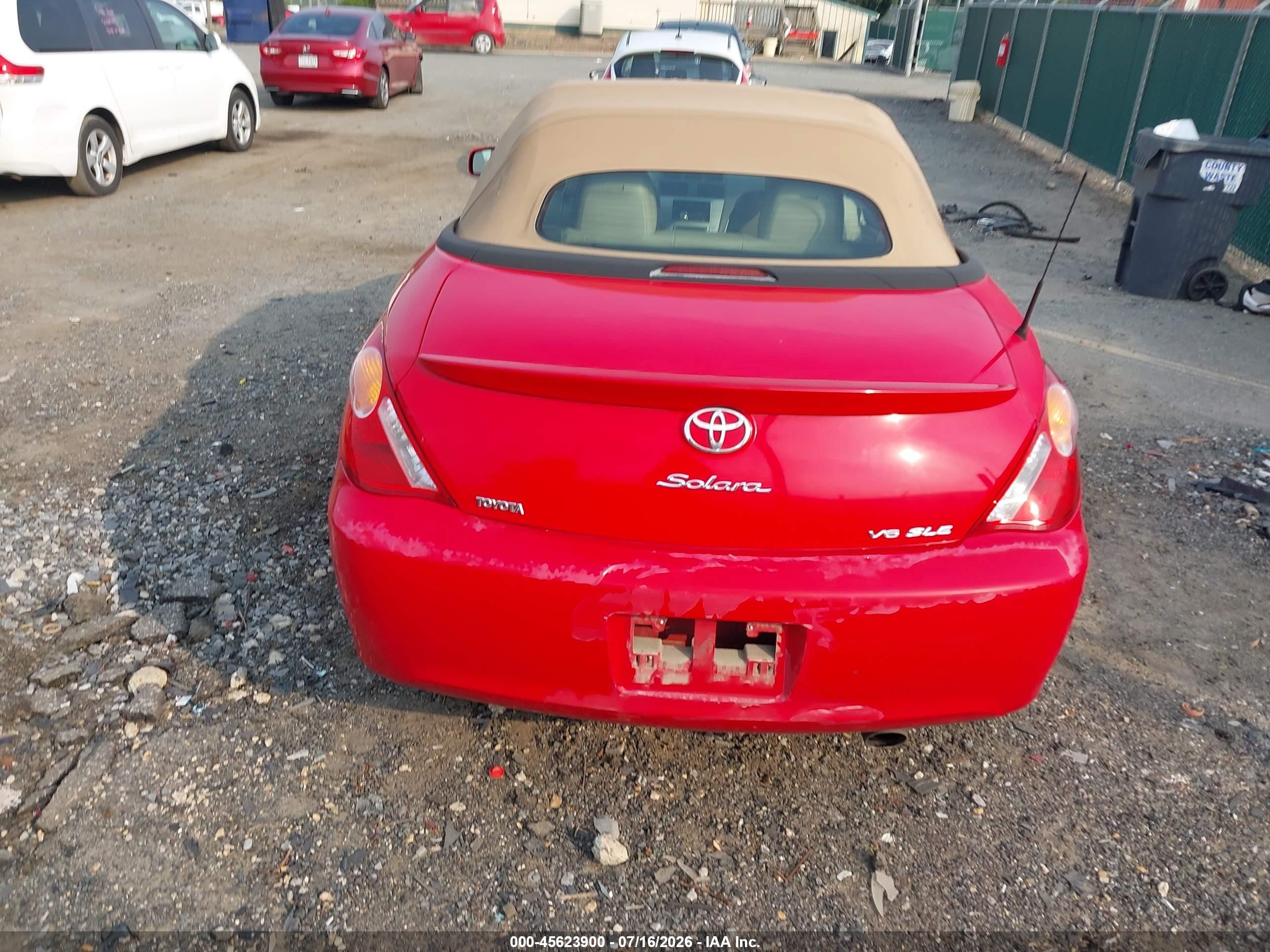 2004 Toyota Camry Solara Sle Red vin: 4T1FA38P14U031245
