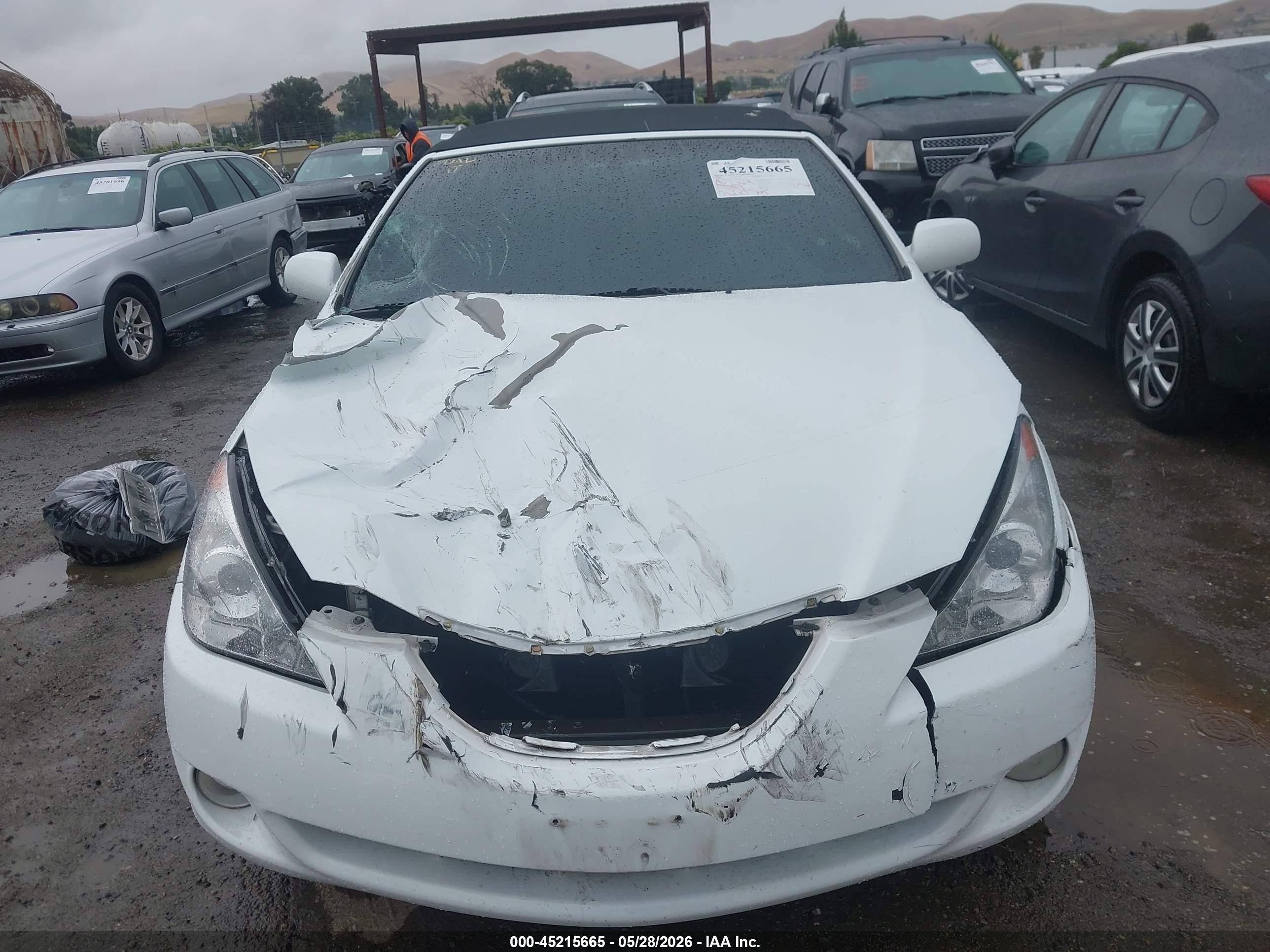 2005 Toyota Camry Solara Sle Белый vin: 4T1FA38P15U053456