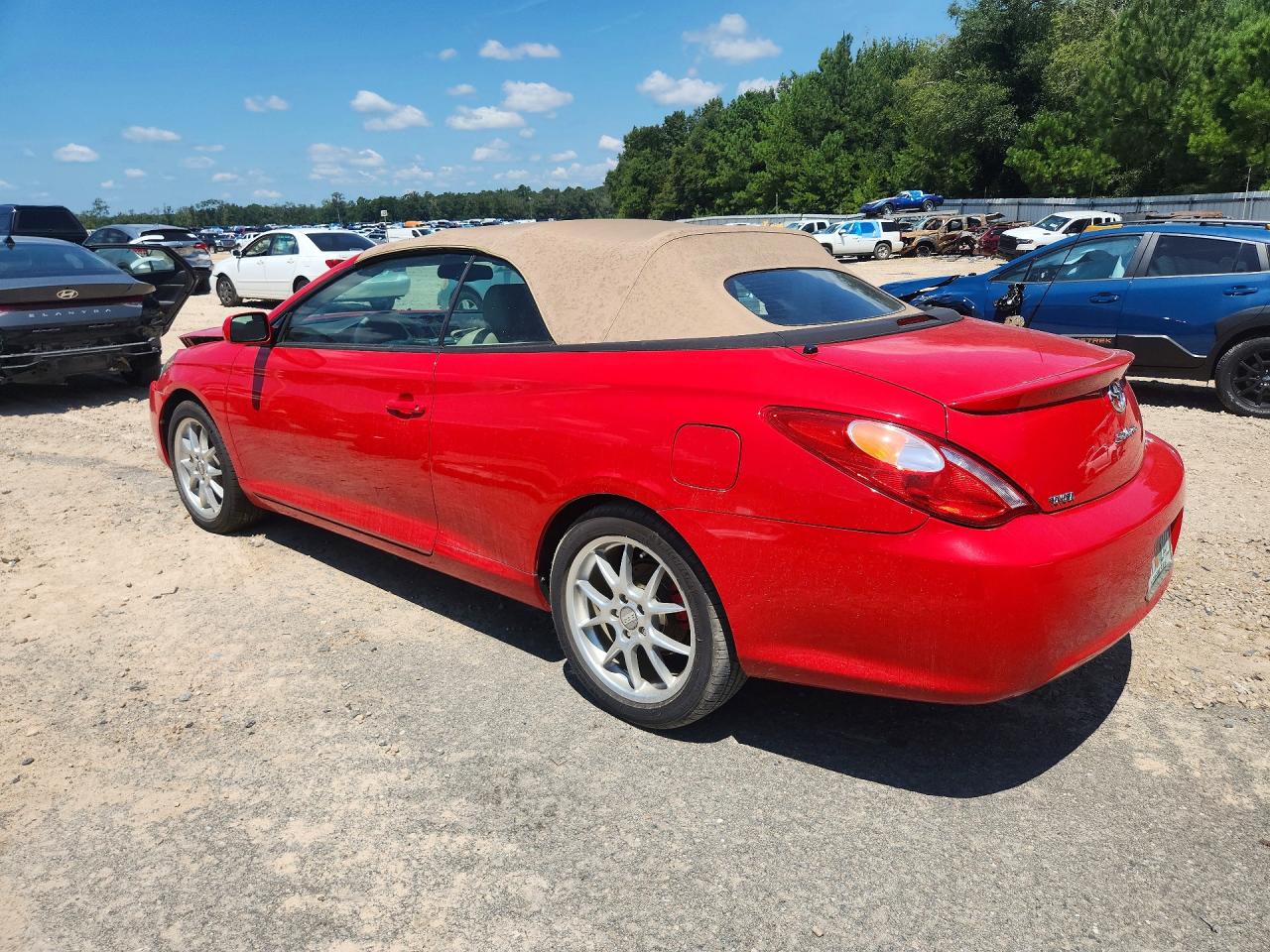 2005 Toyota Camry Solara Sle V6 Red vin: 4T1FA38P15U059807