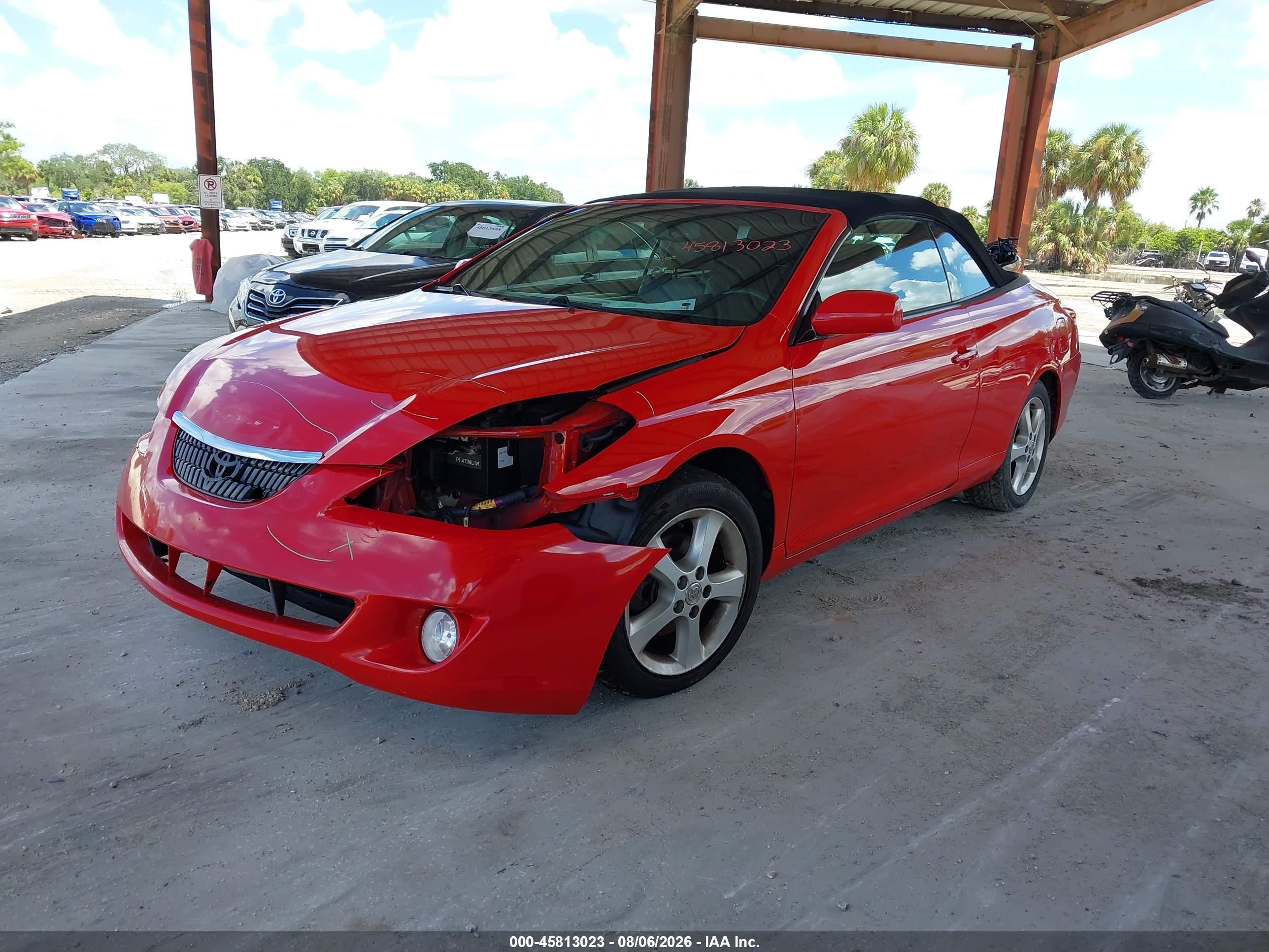 2006 Toyota Camry Solara Sle Red vin: 4T1FA38P16U093246