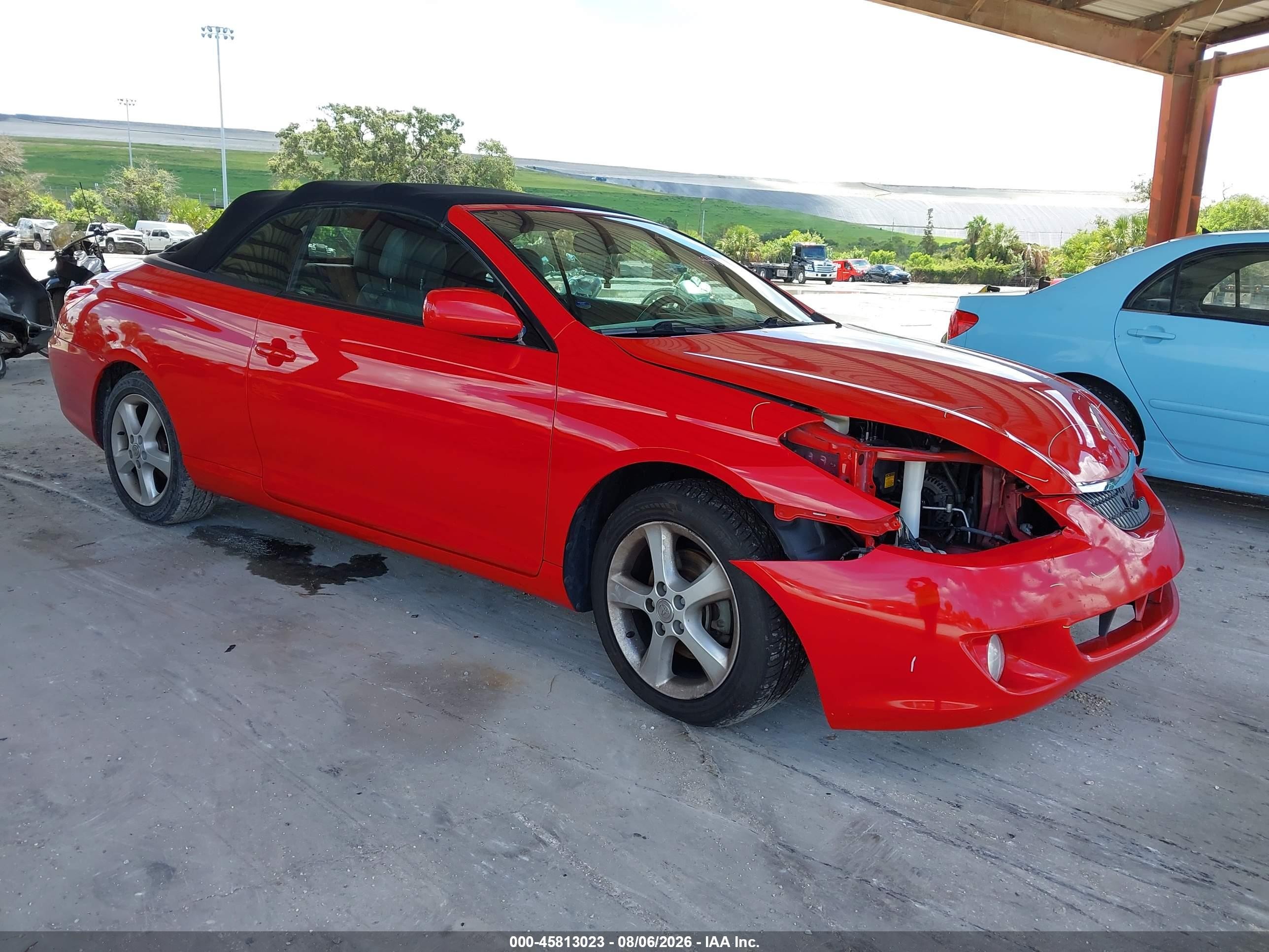 2006 Toyota Camry Solara Sle Red vin: 4T1FA38P16U093246