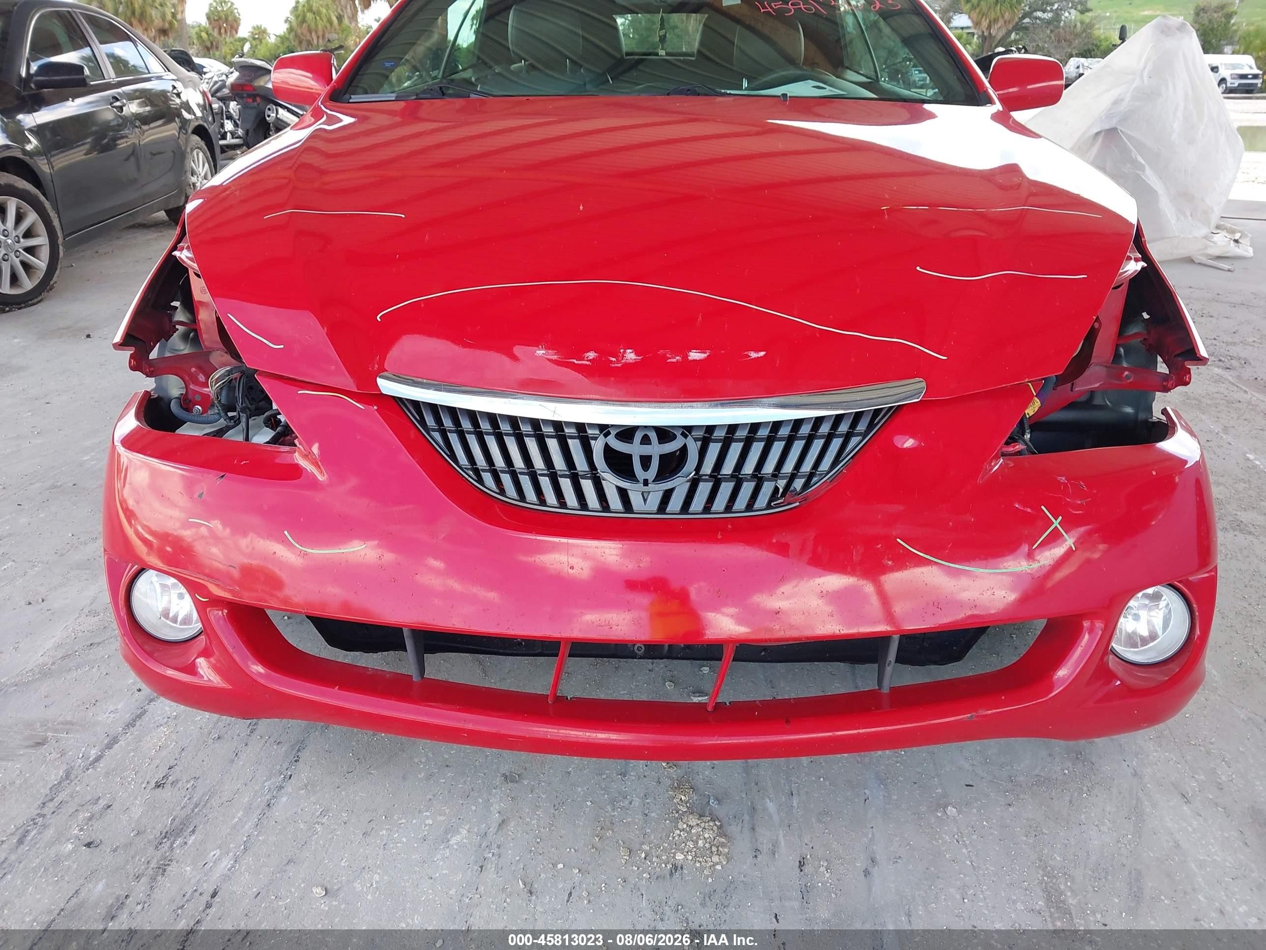 2006 Toyota Camry Solara Sle Red vin: 4T1FA38P16U093246