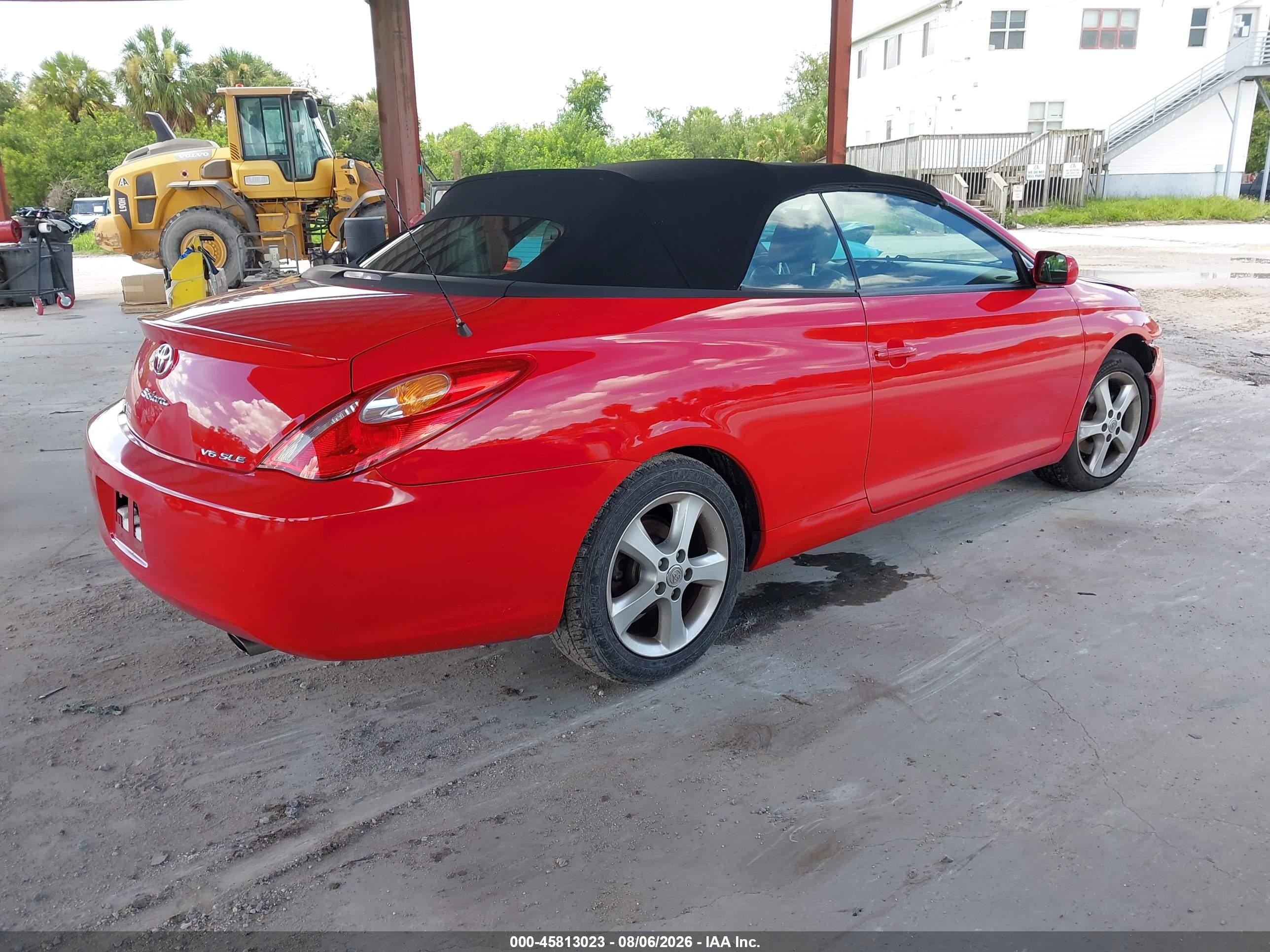 2006 Toyota Camry Solara Sle Red vin: 4T1FA38P16U093246