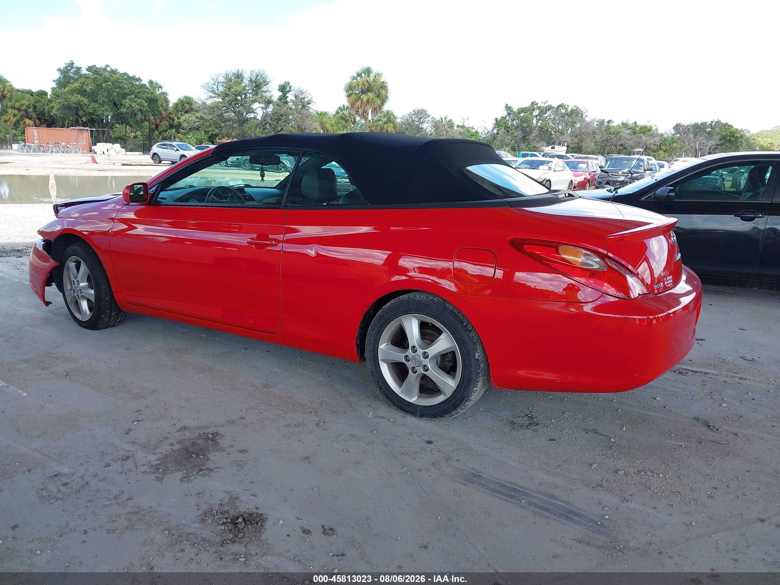 2006 Toyota Camry Solara Sle Red vin: 4T1FA38P16U093246