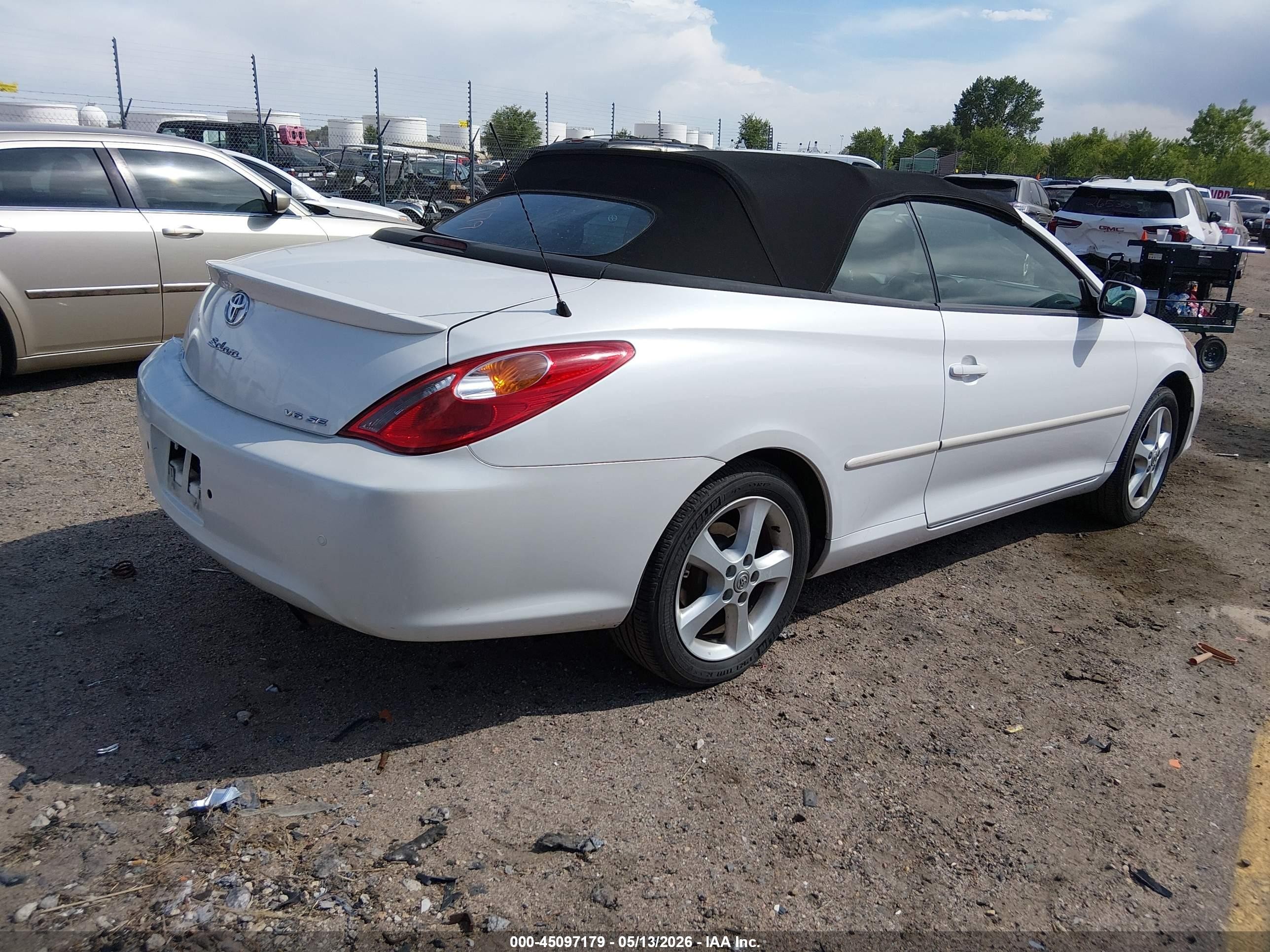 2006 Toyota Camry Solara Se White vin: 4T1FA38P16U095286
