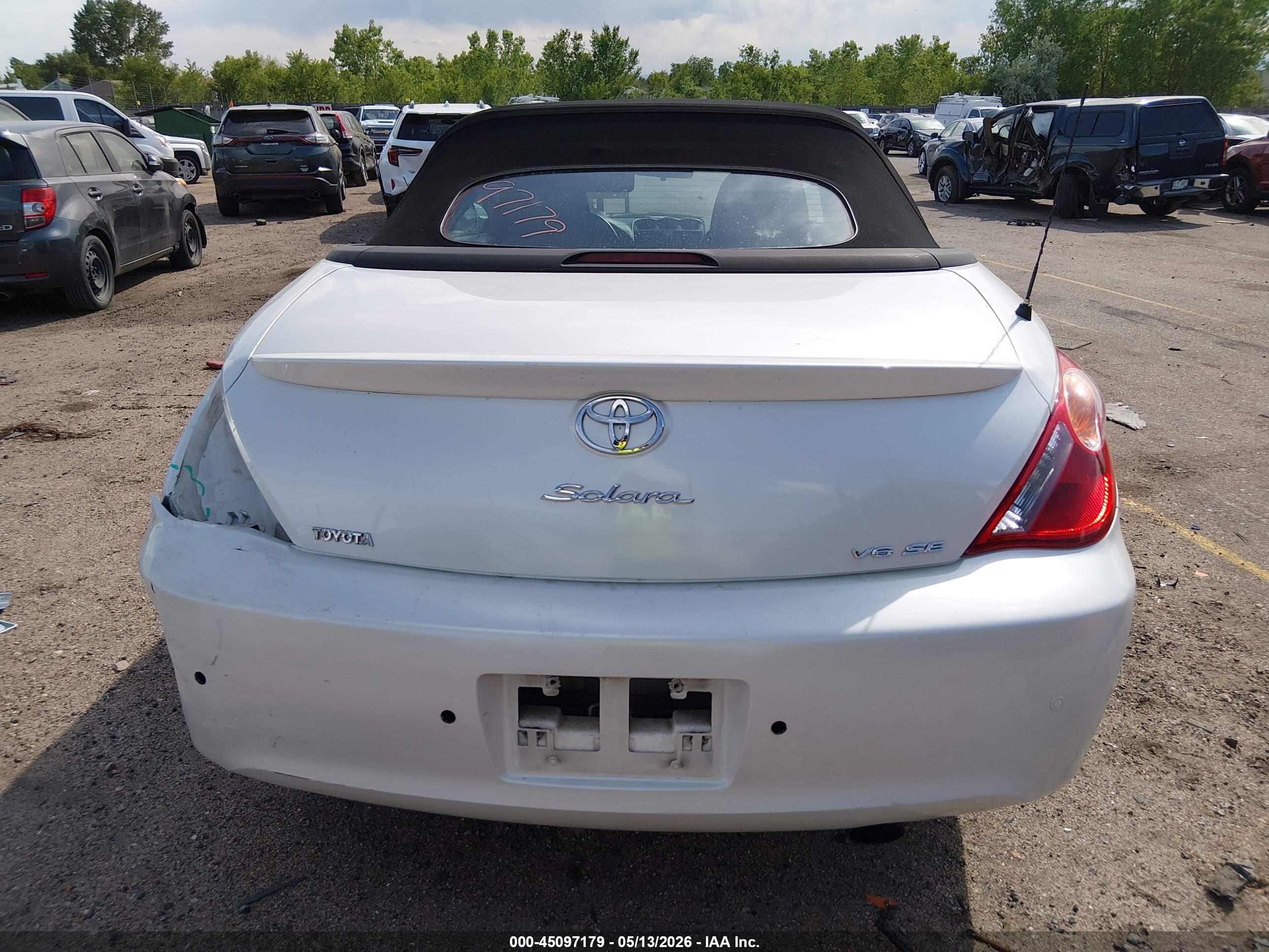 2006 Toyota Camry Solara Se White vin: 4T1FA38P16U095286