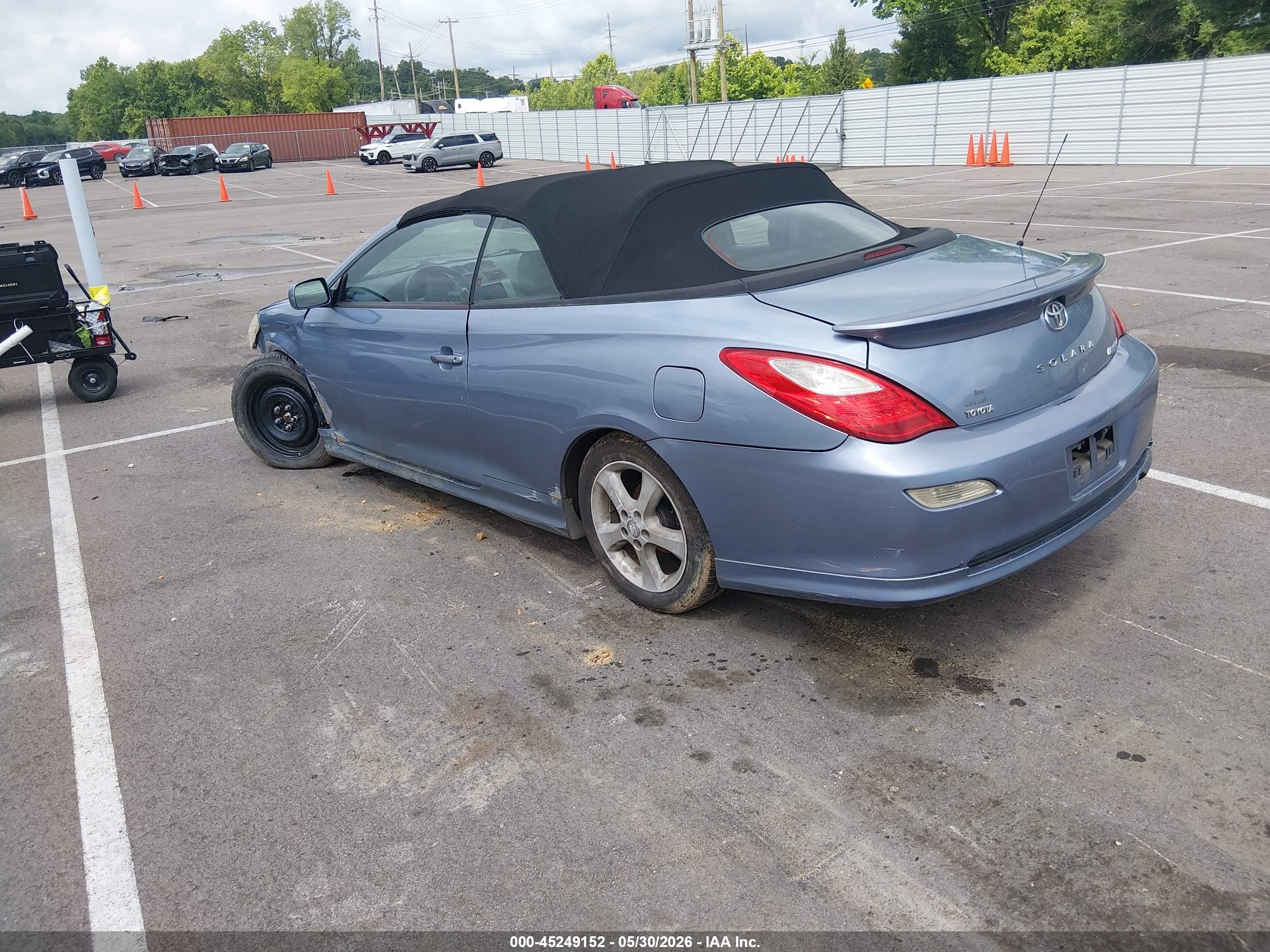 2007 Toyota Camry Solara Sport Light Blue vin: 4T1FA38P17U115683