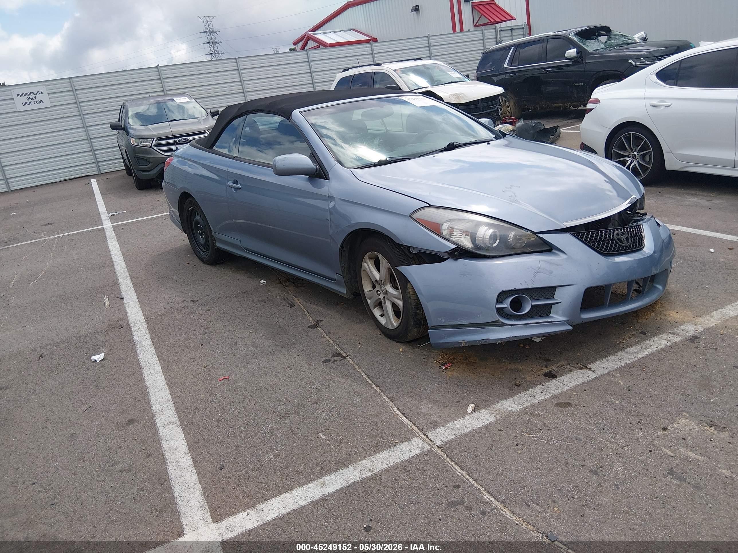 2007 Toyota Camry Solara Sport Light Blue vin: 4T1FA38P17U115683