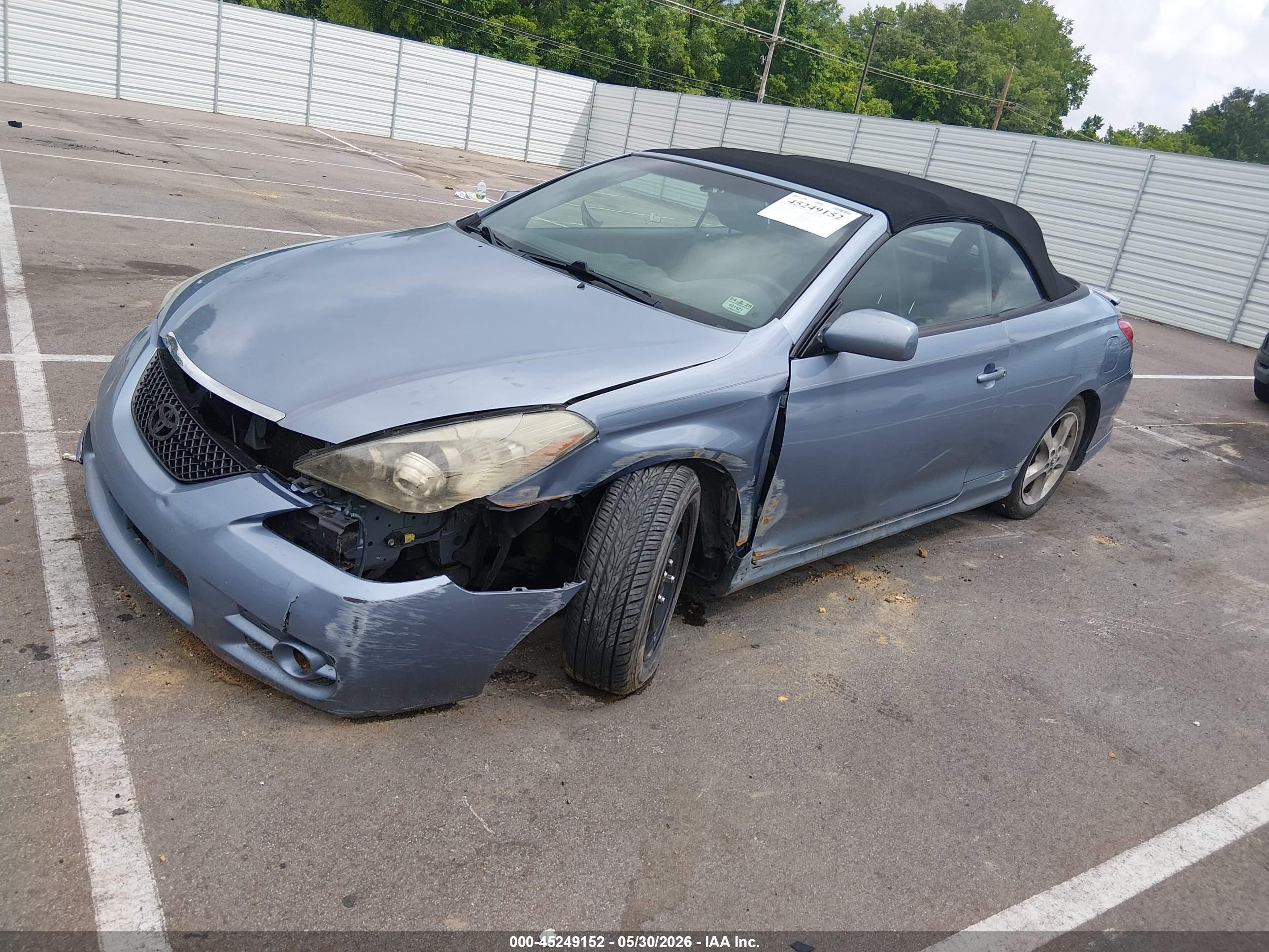 2007 Toyota Camry Solara Sport Light Blue vin: 4T1FA38P17U115683