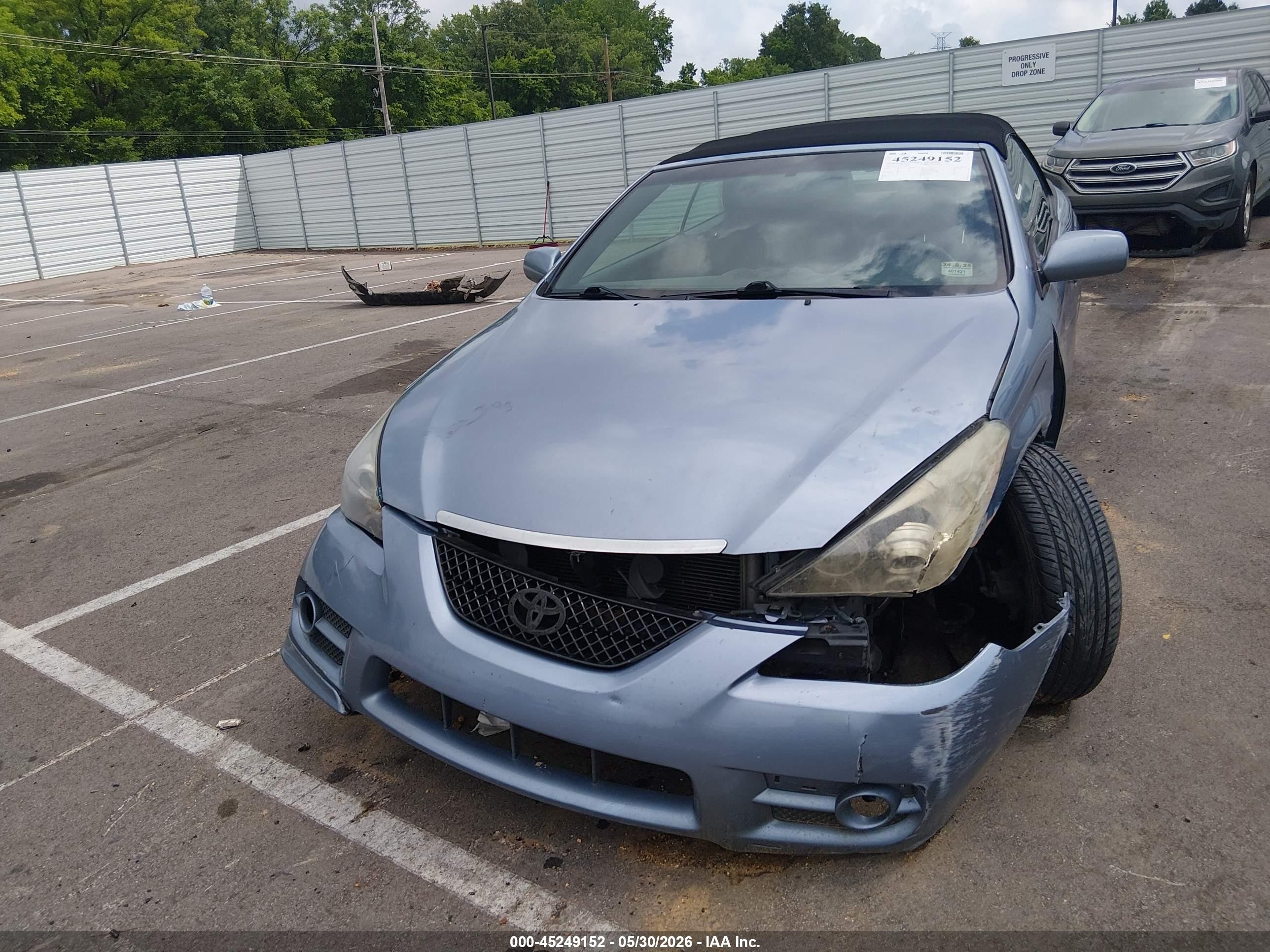 2007 Toyota Camry Solara Sport Light Blue vin: 4T1FA38P17U115683