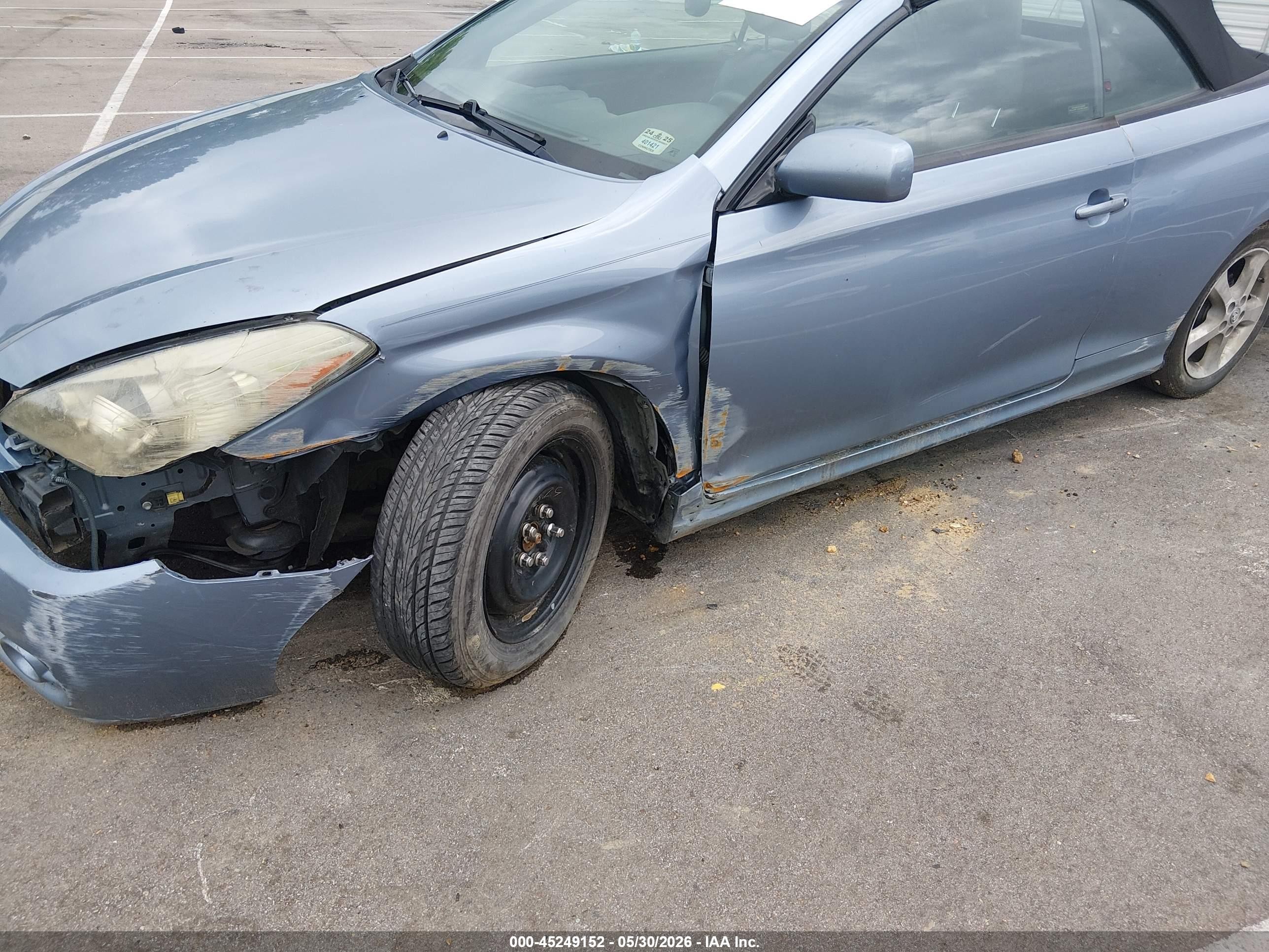 2007 Toyota Camry Solara Sport Light Blue vin: 4T1FA38P17U115683