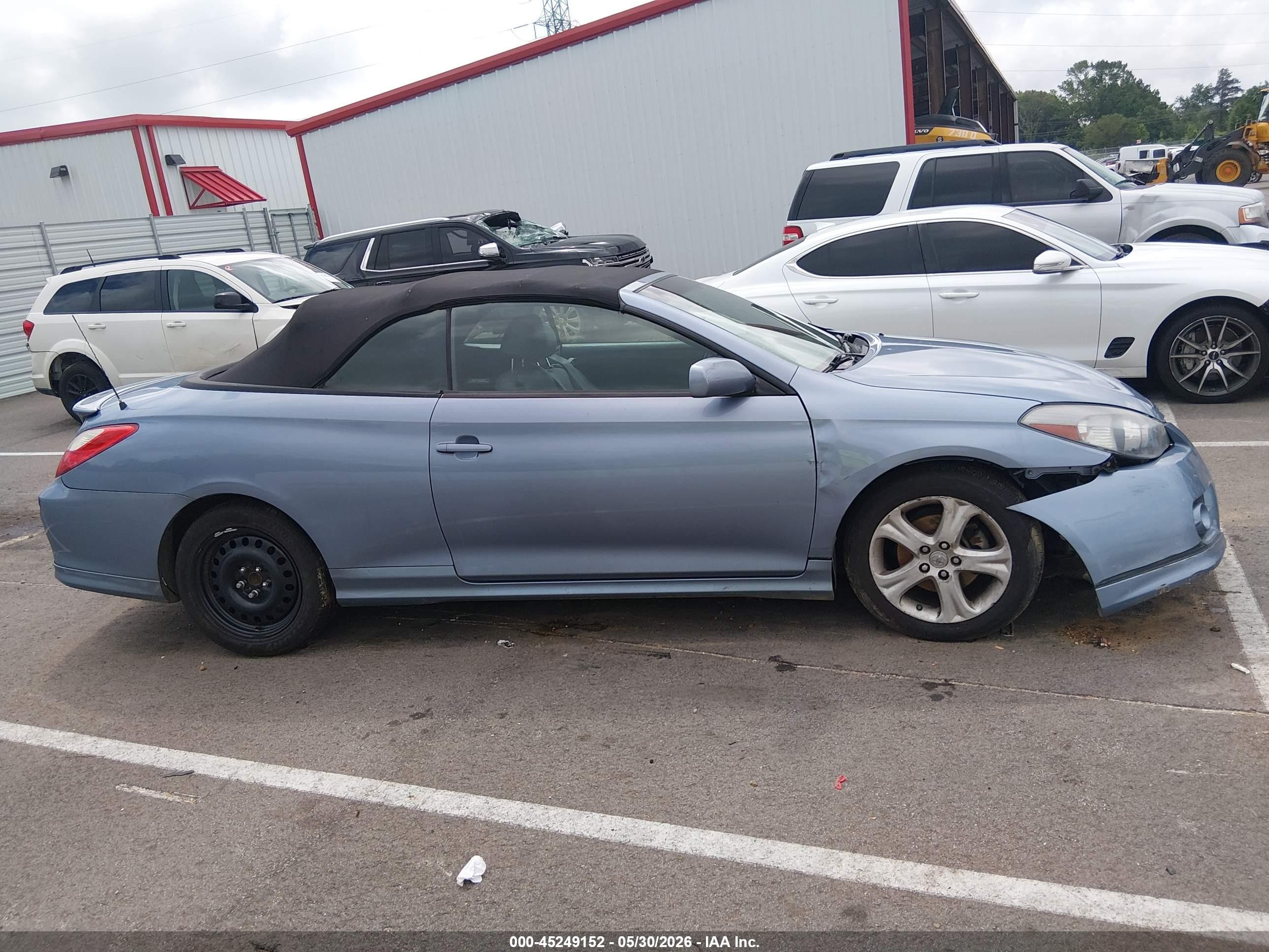 2007 Toyota Camry Solara Sport Light Blue vin: 4T1FA38P17U115683