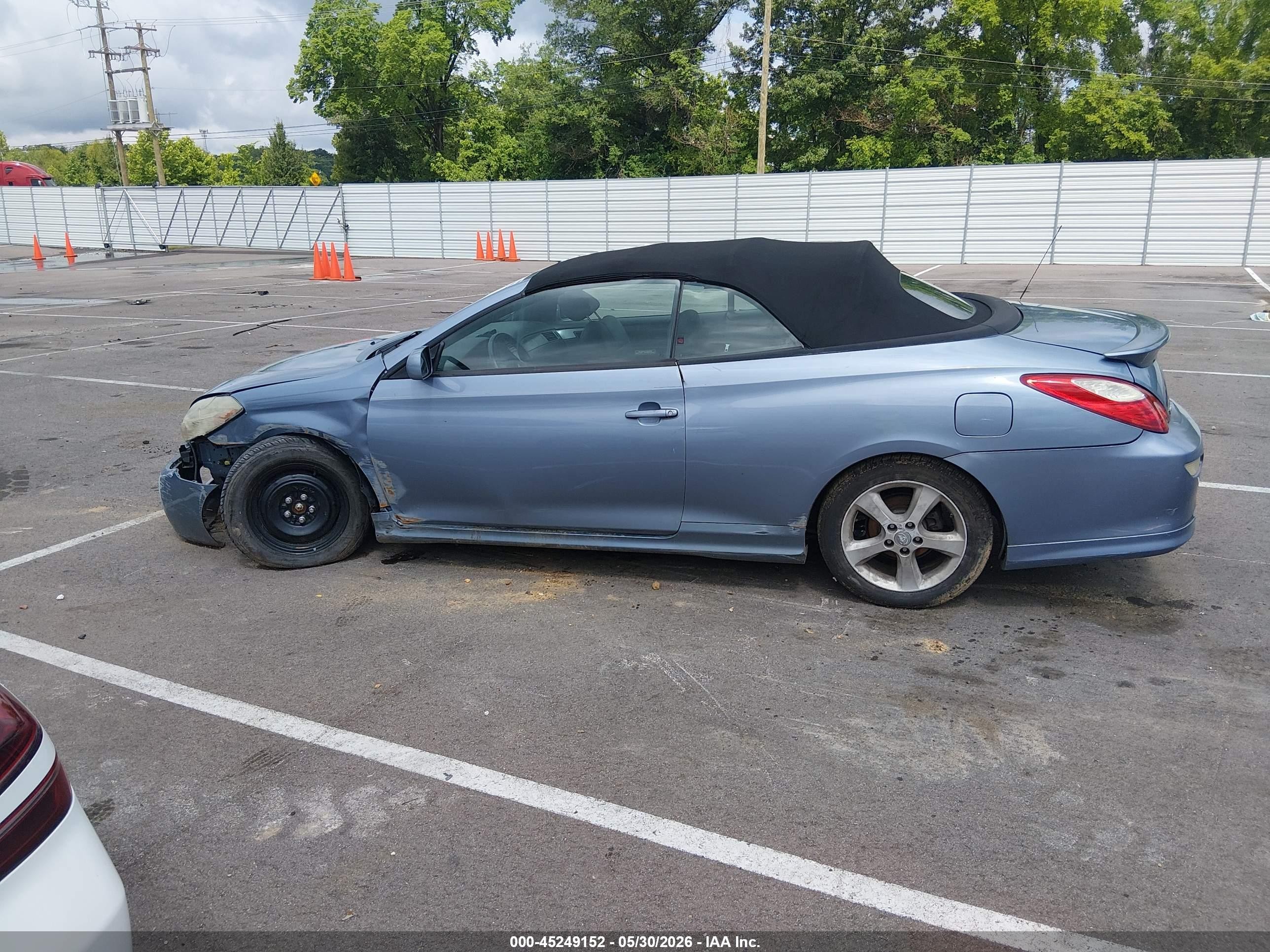 2007 Toyota Camry Solara Sport Light Blue vin: 4T1FA38P17U115683