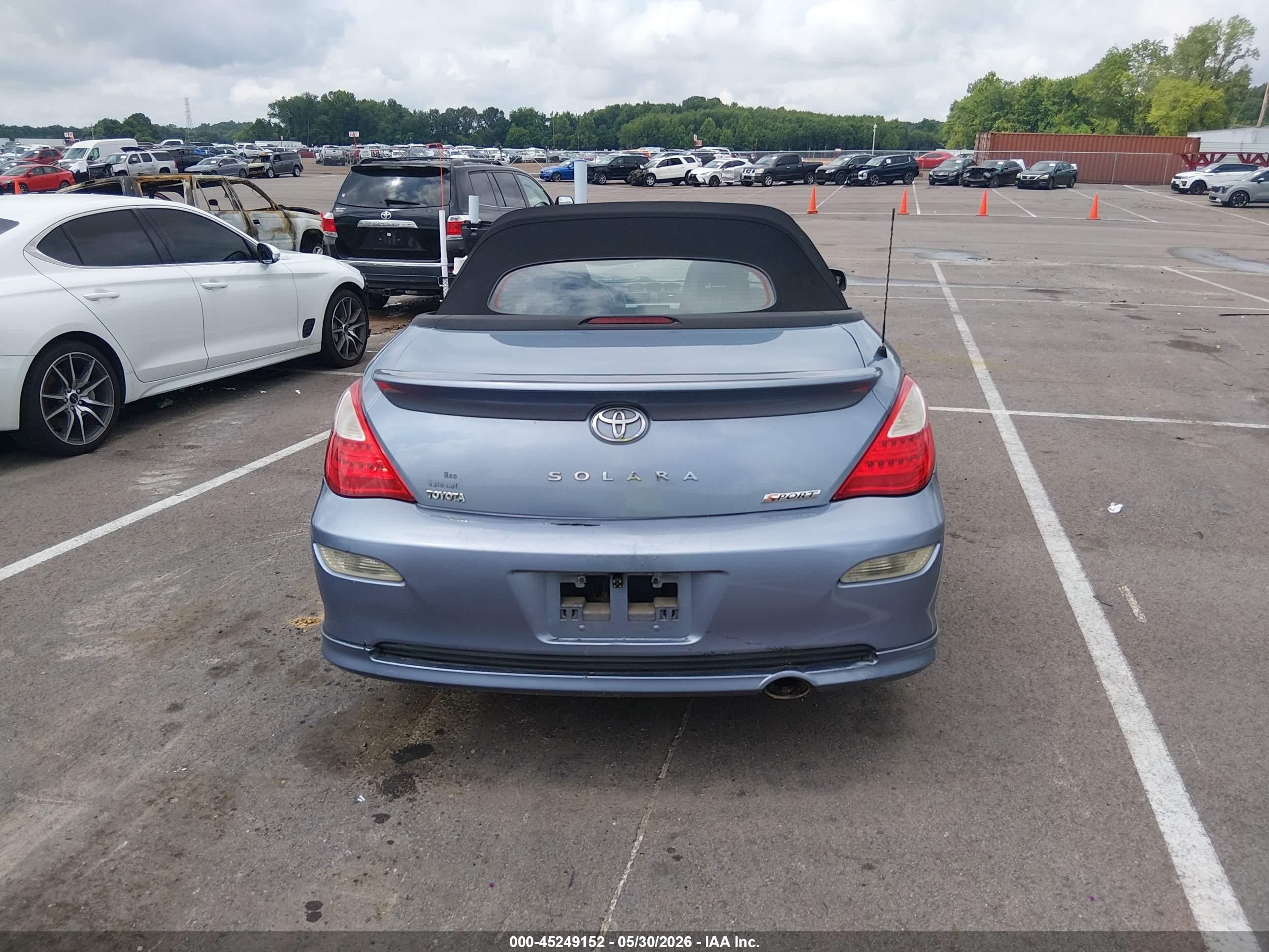 2007 Toyota Camry Solara Sport Light Blue vin: 4T1FA38P17U115683