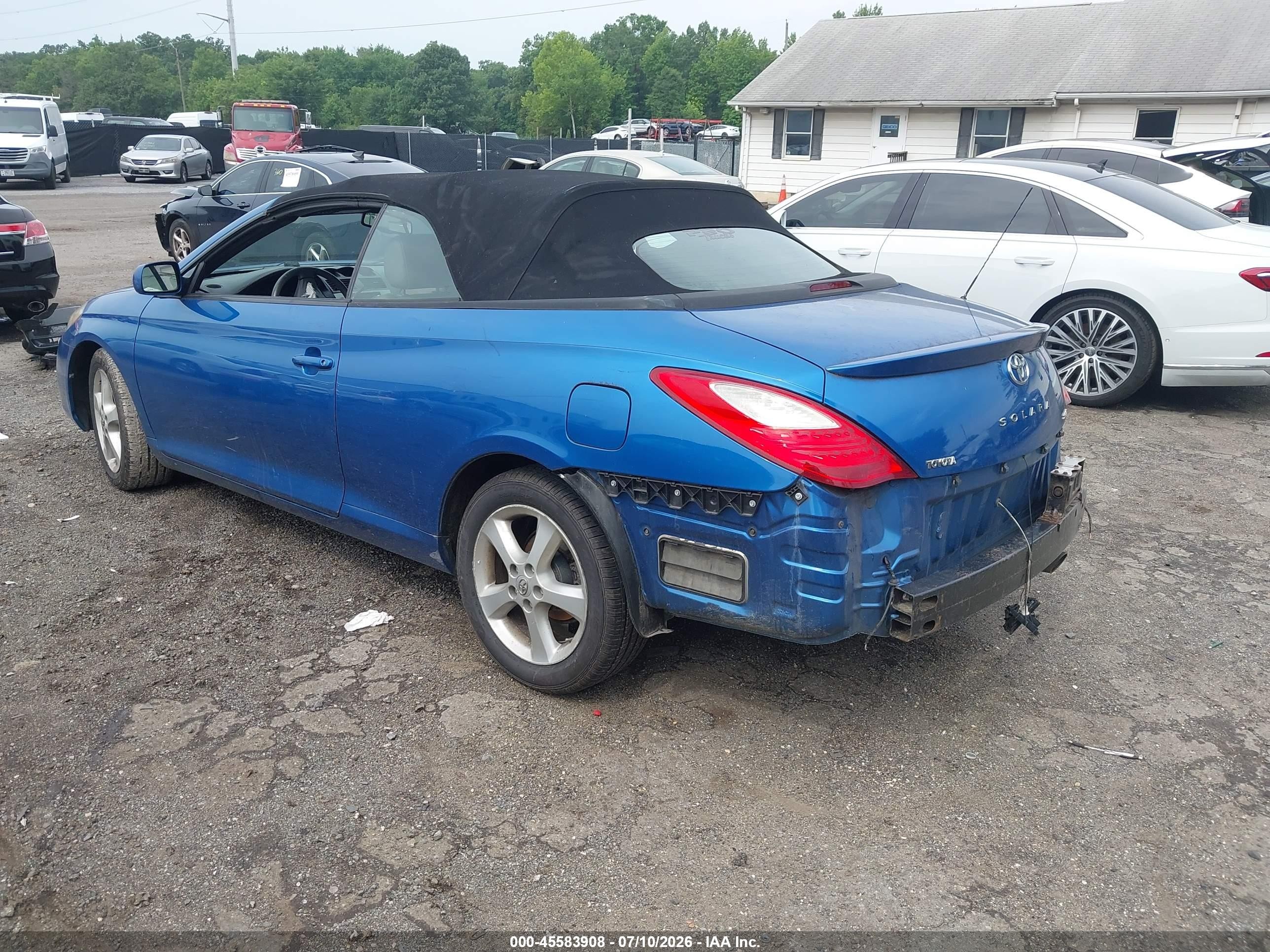 2007 Toyota Camry Solara Sle Синий vin: 4T1FA38P17U131480