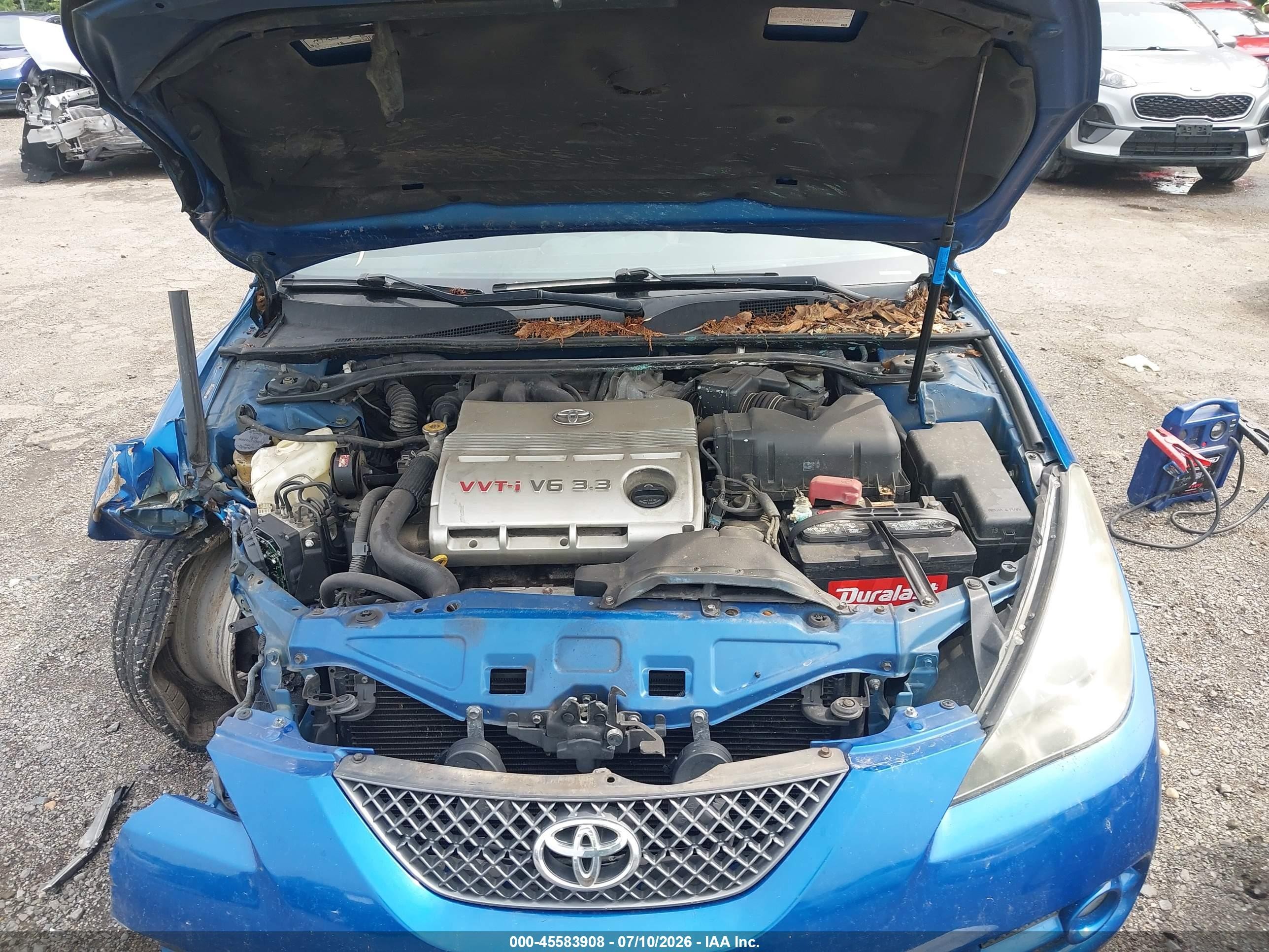 2007 Toyota Camry Solara Sle Синий vin: 4T1FA38P17U131480