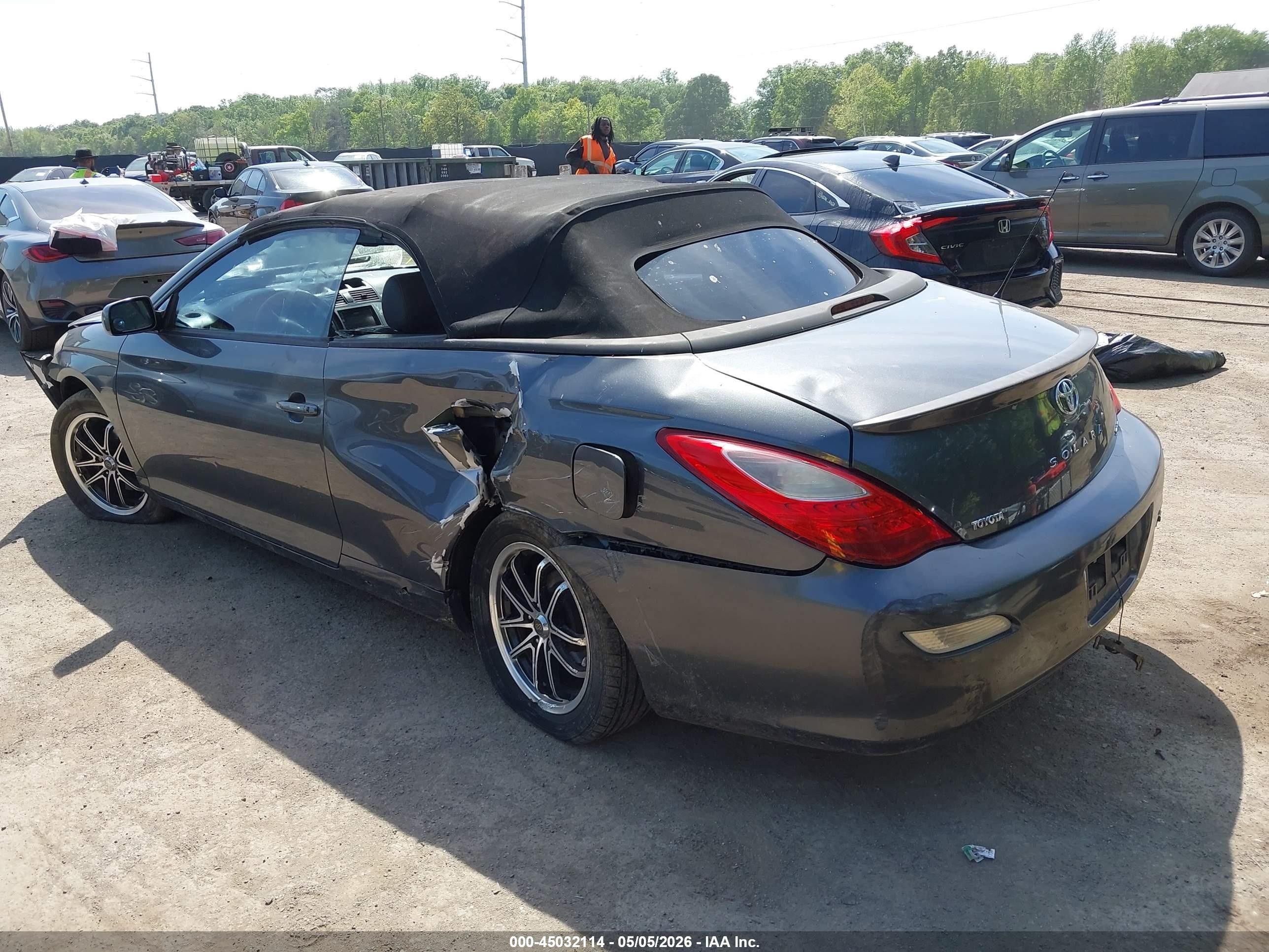 2008 Toyota Camry Solara Sle Gray vin: 4T1FA38P18U140455