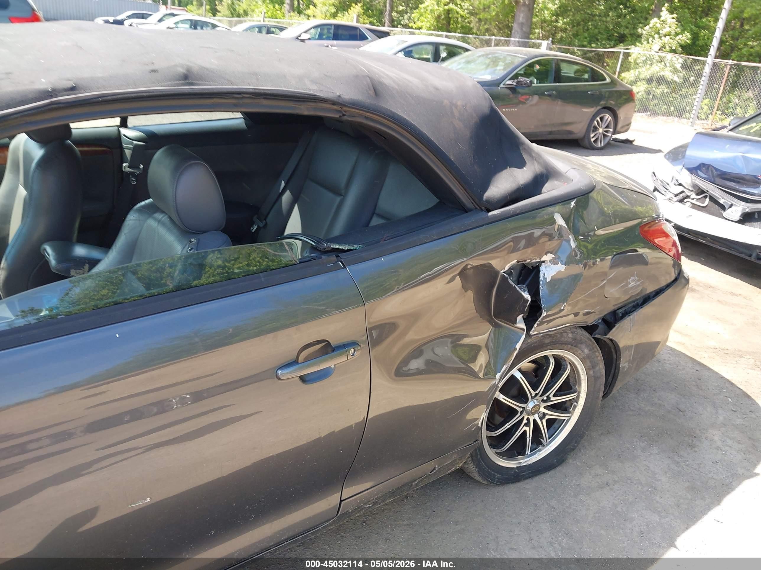 2008 Toyota Camry Solara Sle Gray vin: 4T1FA38P18U140455