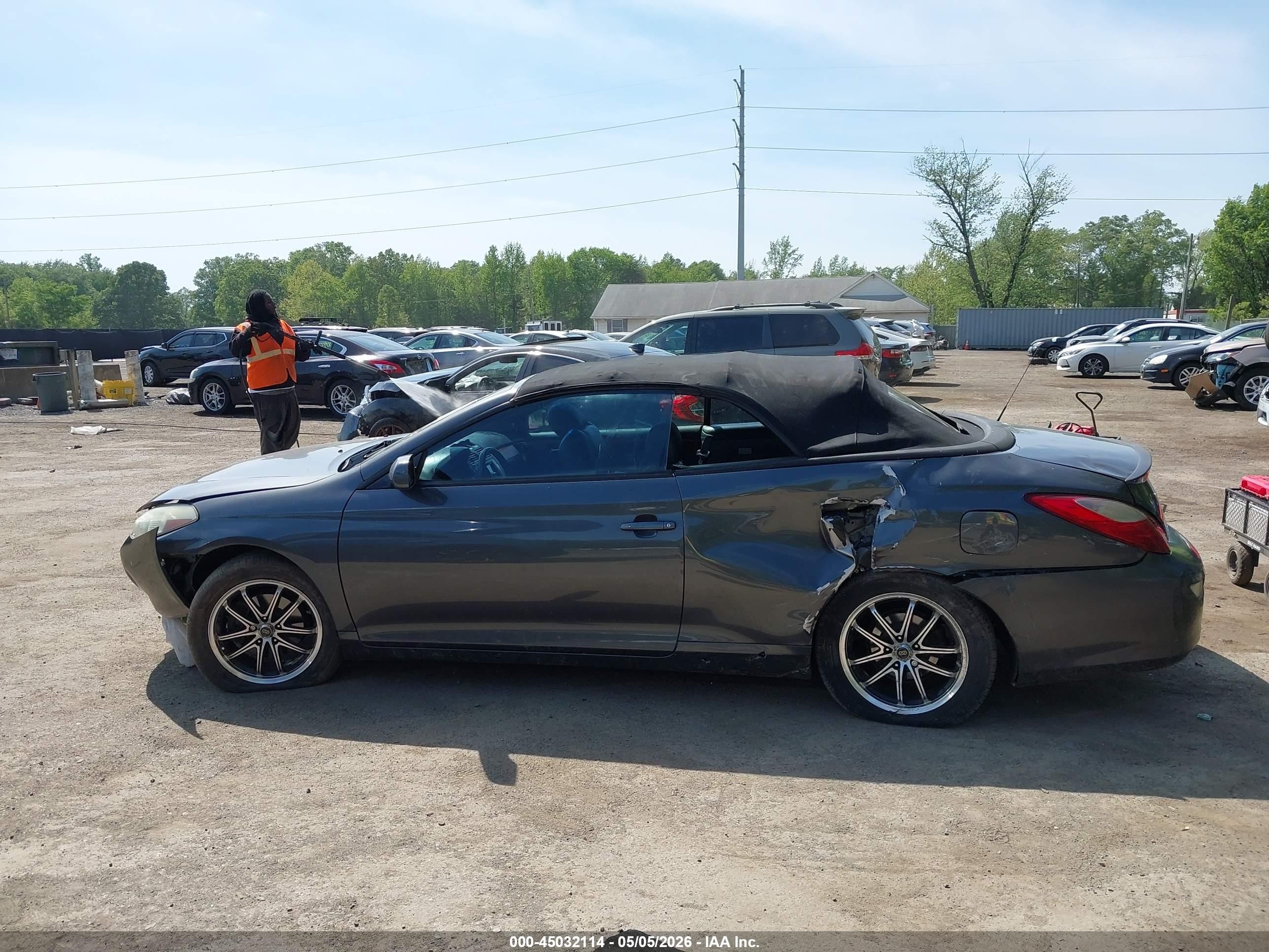 2008 Toyota Camry Solara Sle Gray vin: 4T1FA38P18U140455
