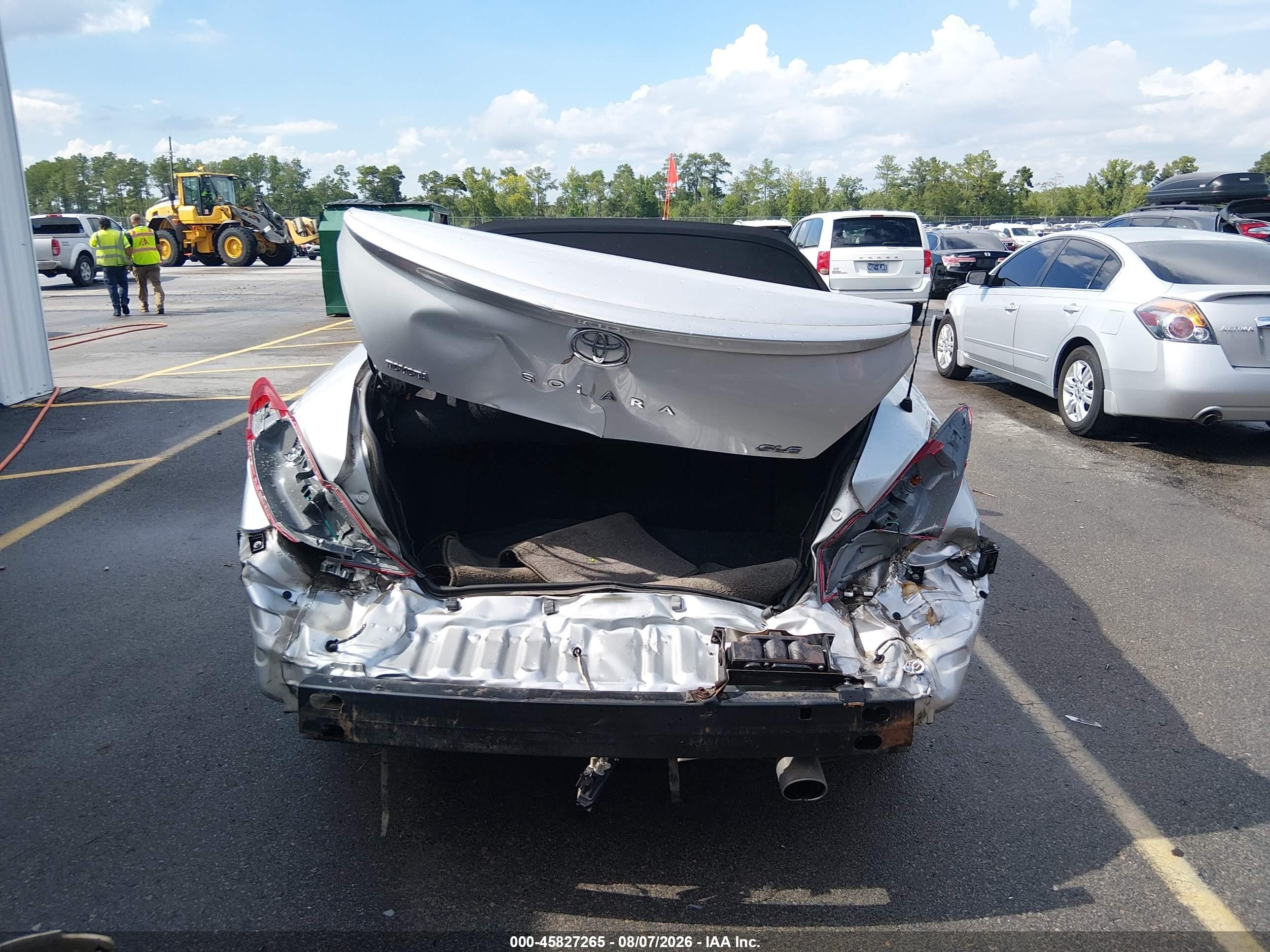 2008 Toyota Camry Solara Sle Silver vin: 4T1FA38P18U147664