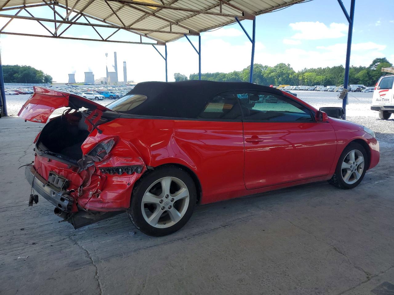2008 Toyota Camry Solara Sle V6 Red vin: 4T1FA38P18U155750