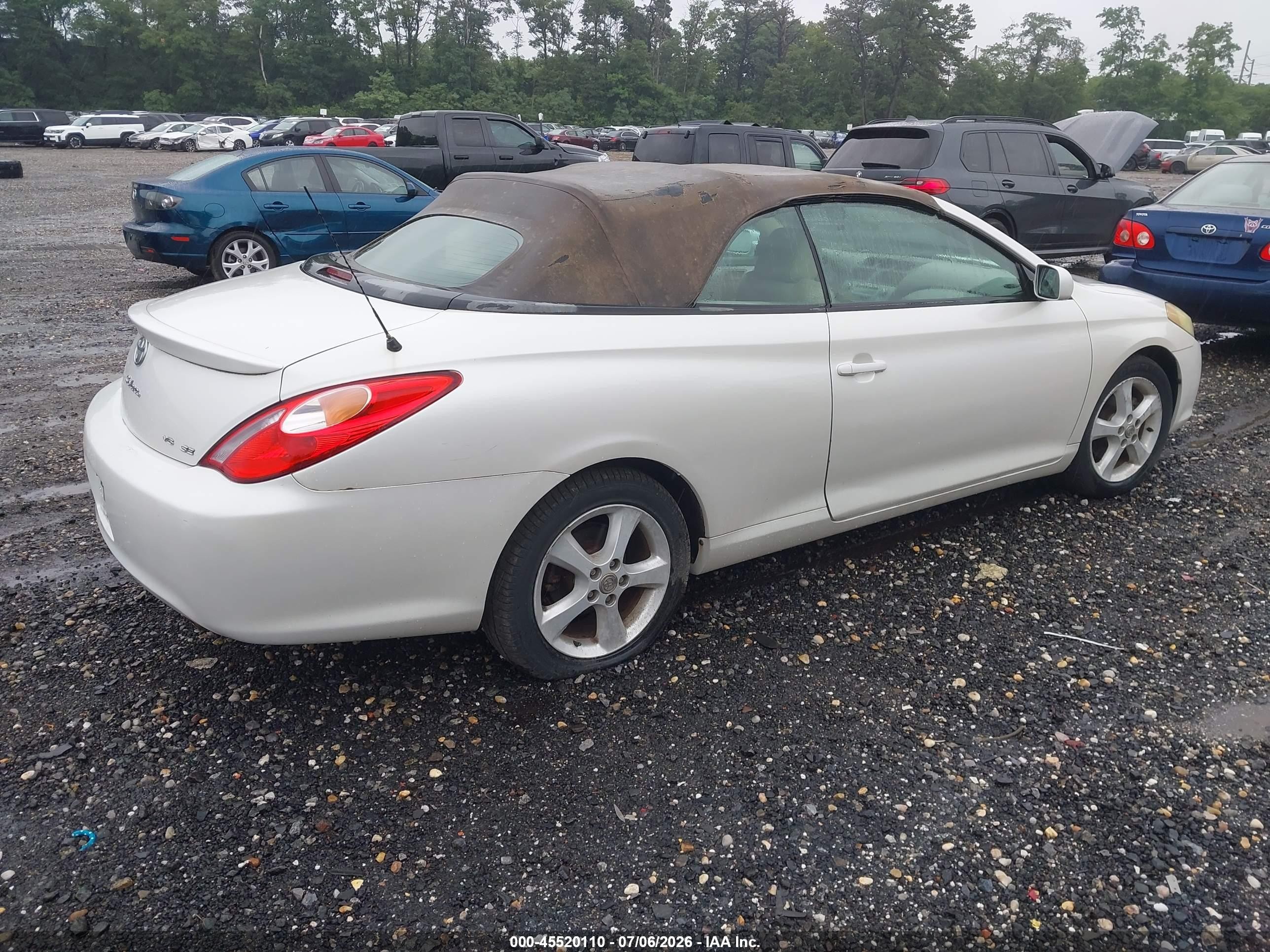 2004 Toyota Camry Solara Se White vin: 4T1FA38P24U032551