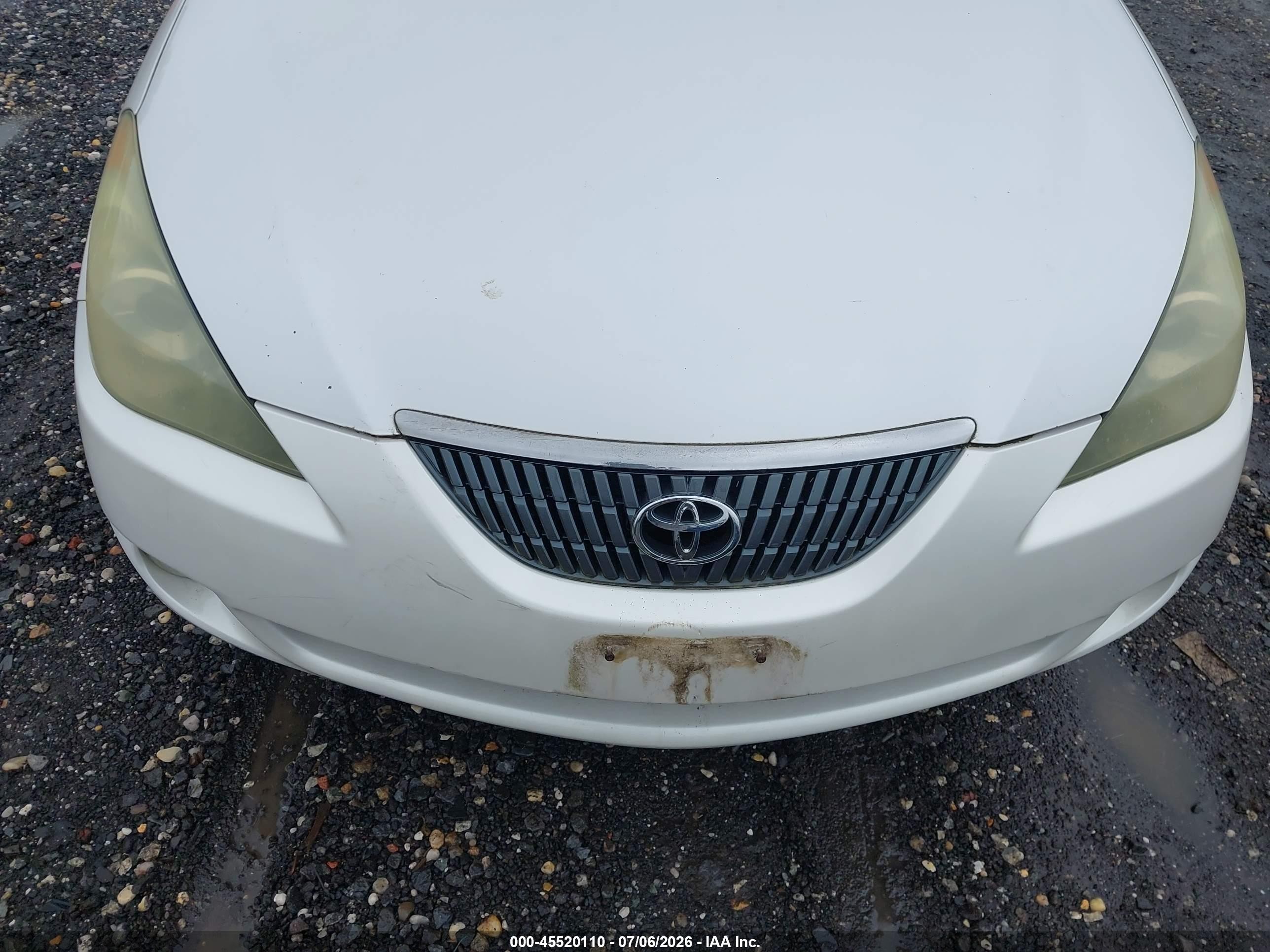 2004 Toyota Camry Solara Se White vin: 4T1FA38P24U032551