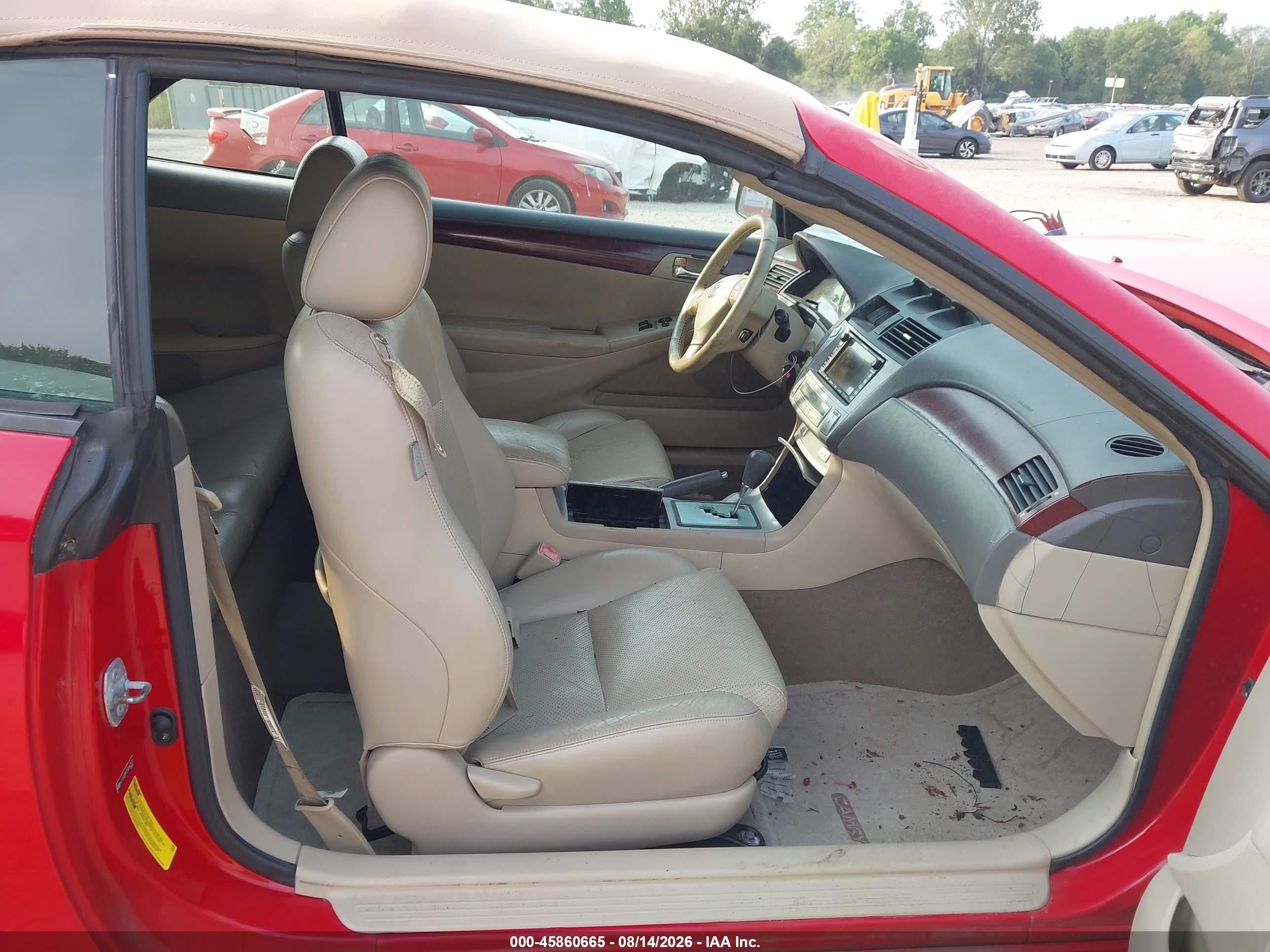 2005 Toyota Camry Solara Sle Red vin: 4T1FA38P25U042532
