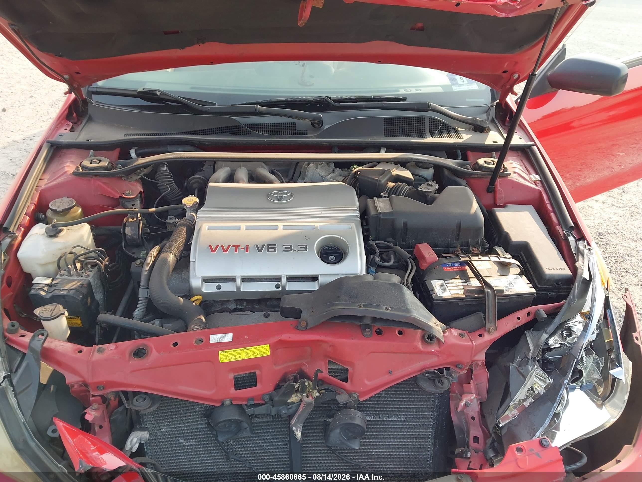 2005 Toyota Camry Solara Sle Red vin: 4T1FA38P25U042532