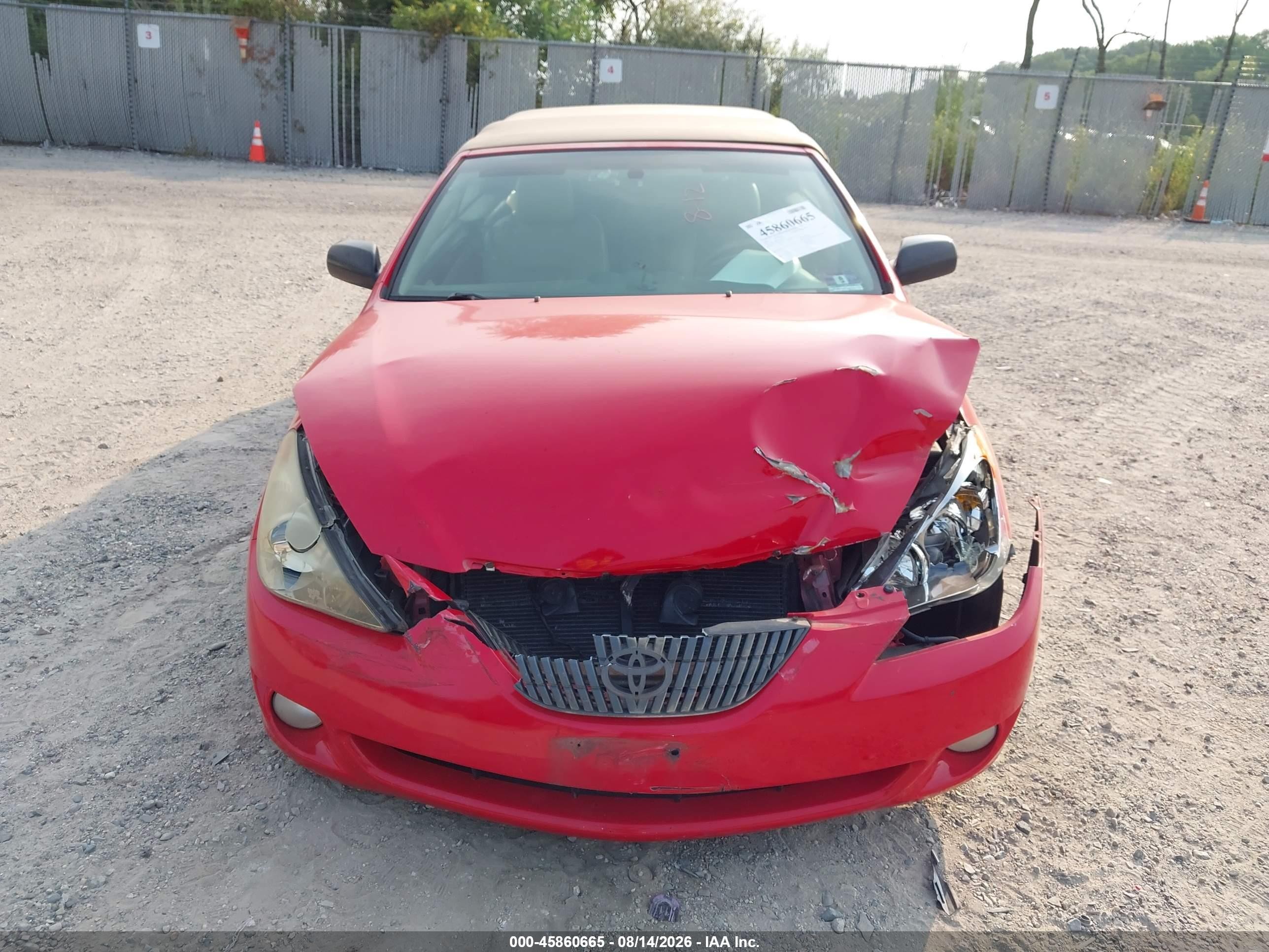 2005 Toyota Camry Solara Sle Red vin: 4T1FA38P25U042532