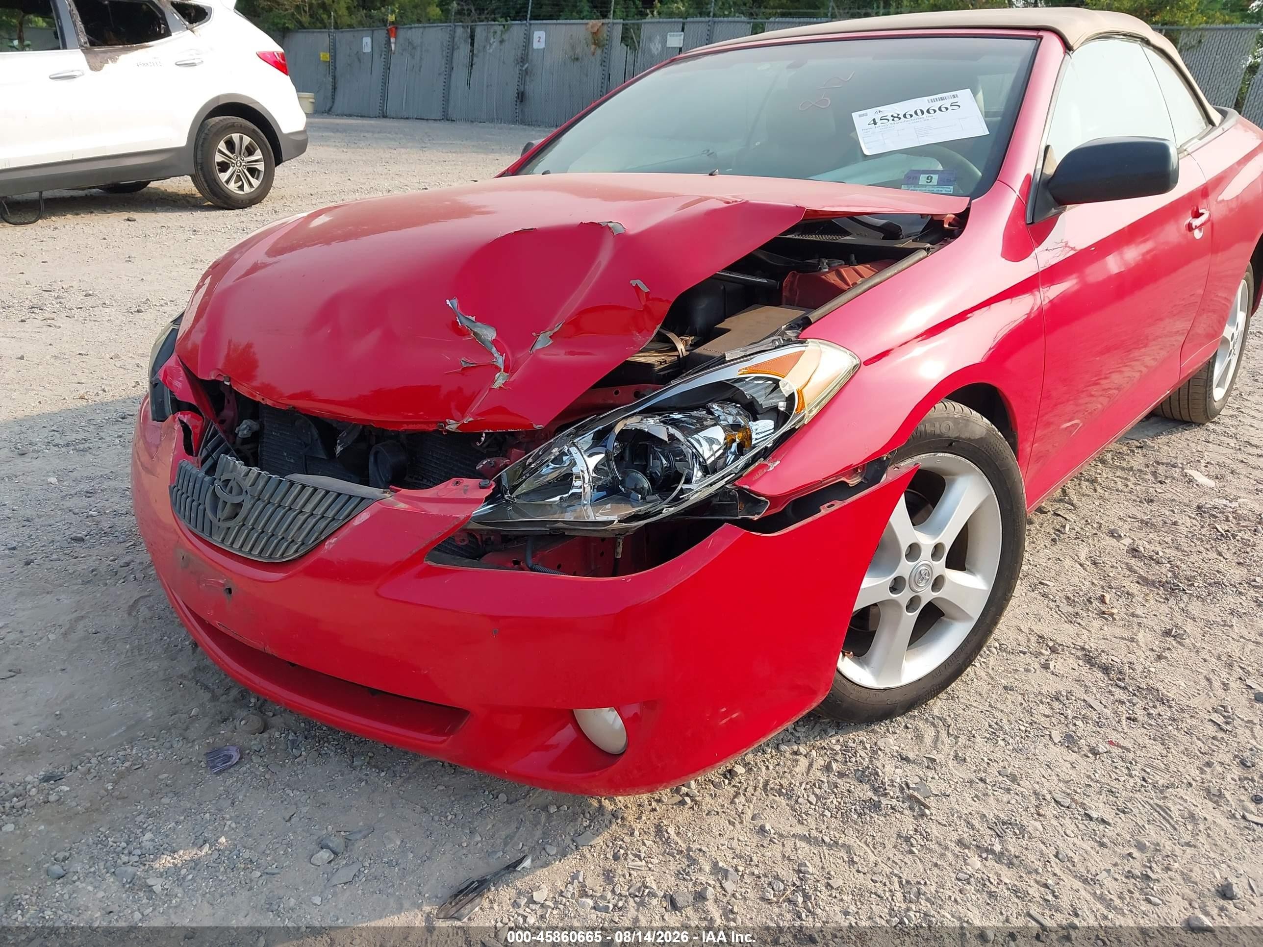 2005 Toyota Camry Solara Sle Red vin: 4T1FA38P25U042532
