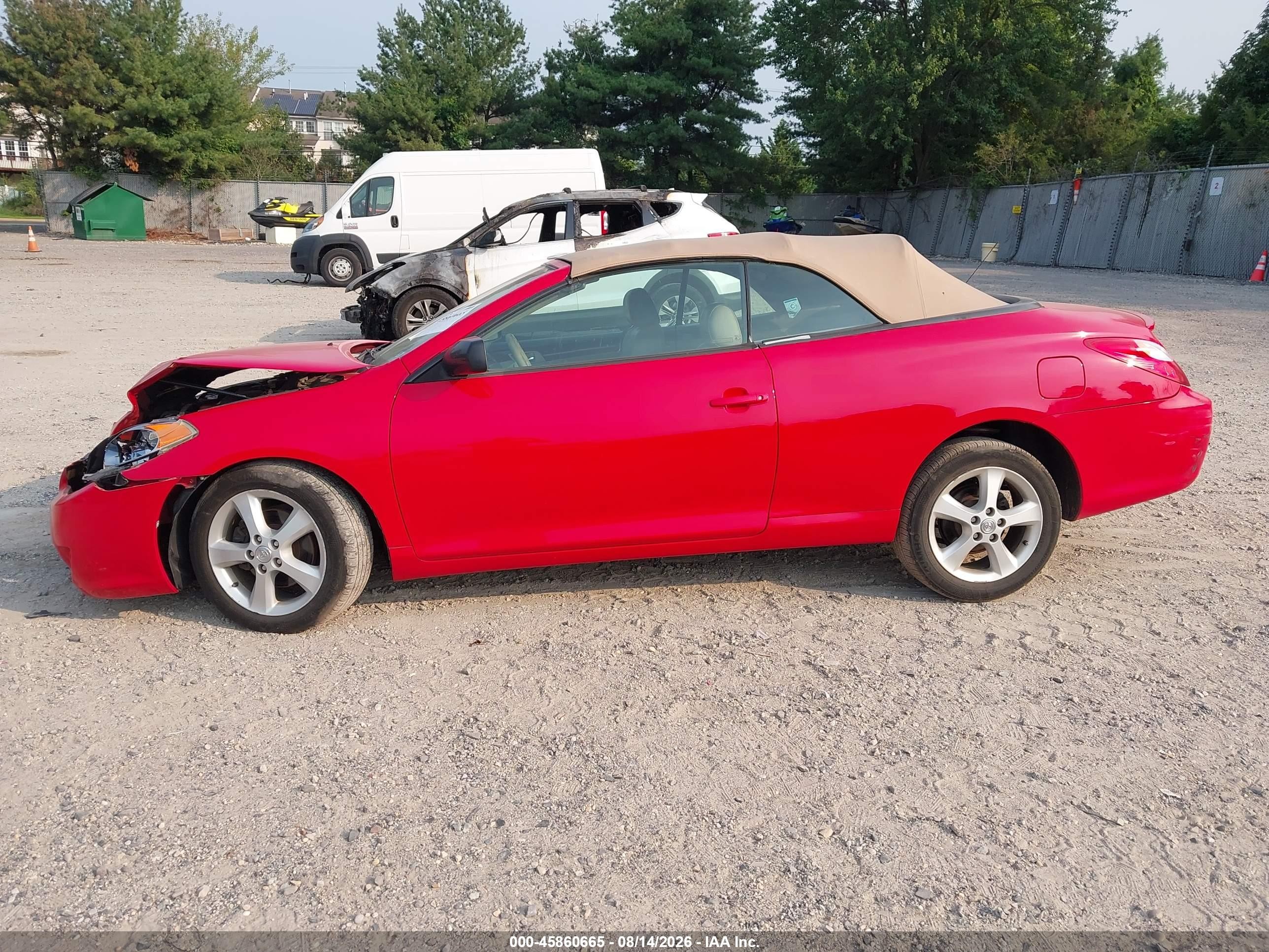 2005 Toyota Camry Solara Sle Red vin: 4T1FA38P25U042532